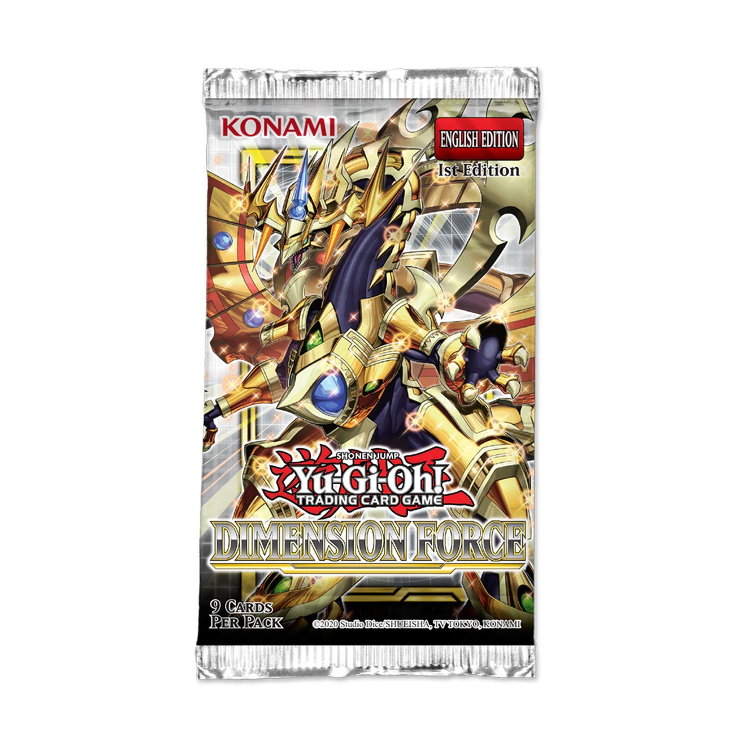 YuGiOh! Jeu de cartes à collectionner : Boîte d’extension dimension Force Yu-GI-Oh, 24 paquets, 9 cartes par paquet