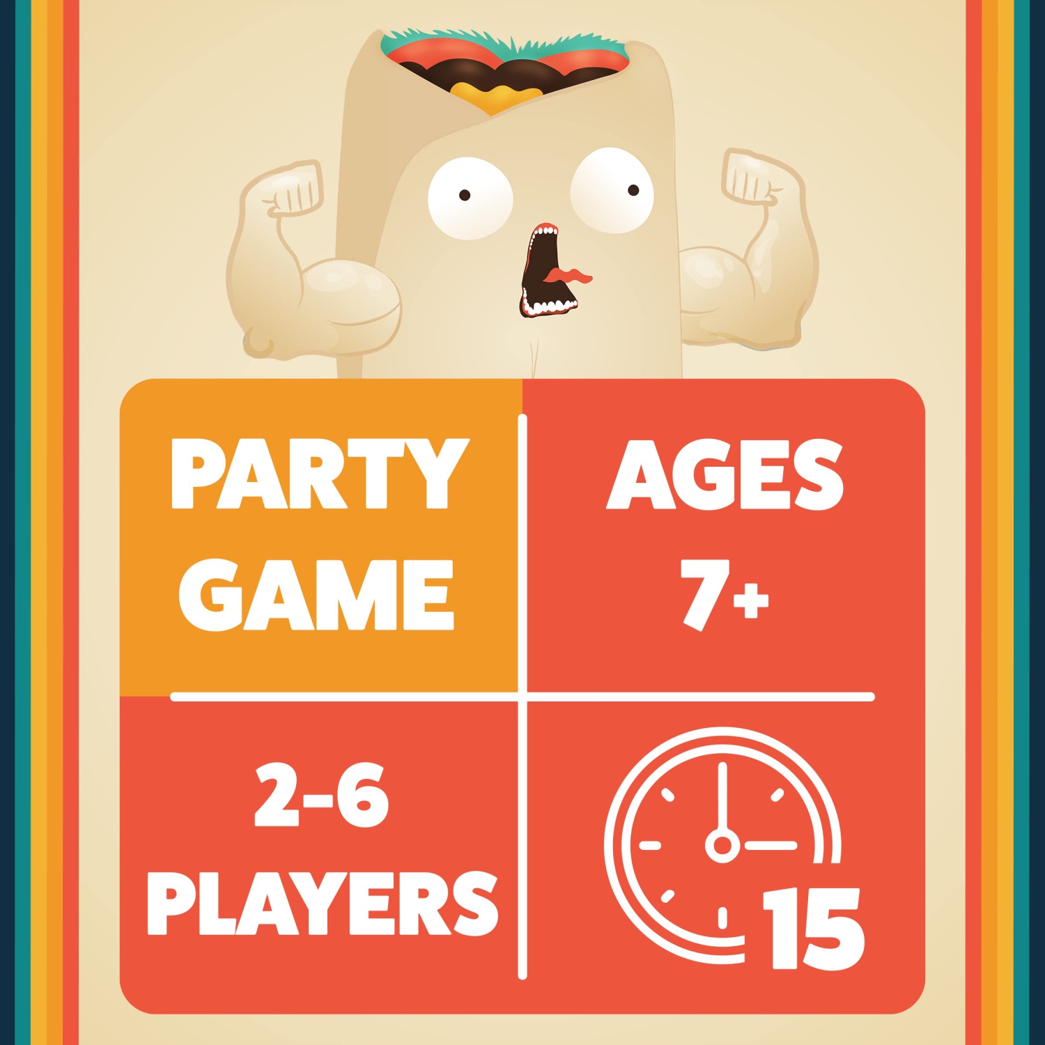 Exploding Kittens LLC Throw Throw Burrito 2-6 players, ages 7+, 15 minutes