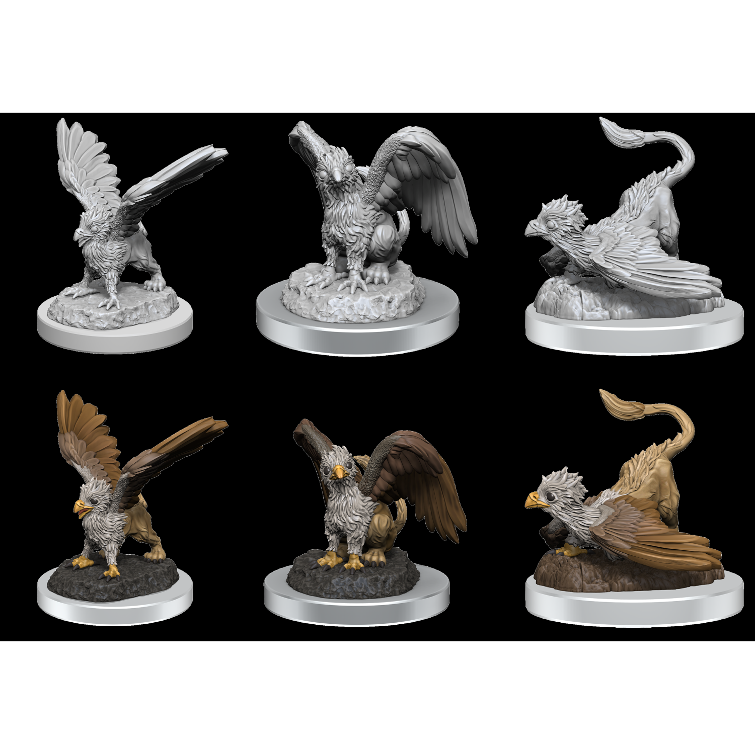 Les merveilleuses miniatures non peintes de Dungeons & Dragons Nolzur : Griffon à hayon