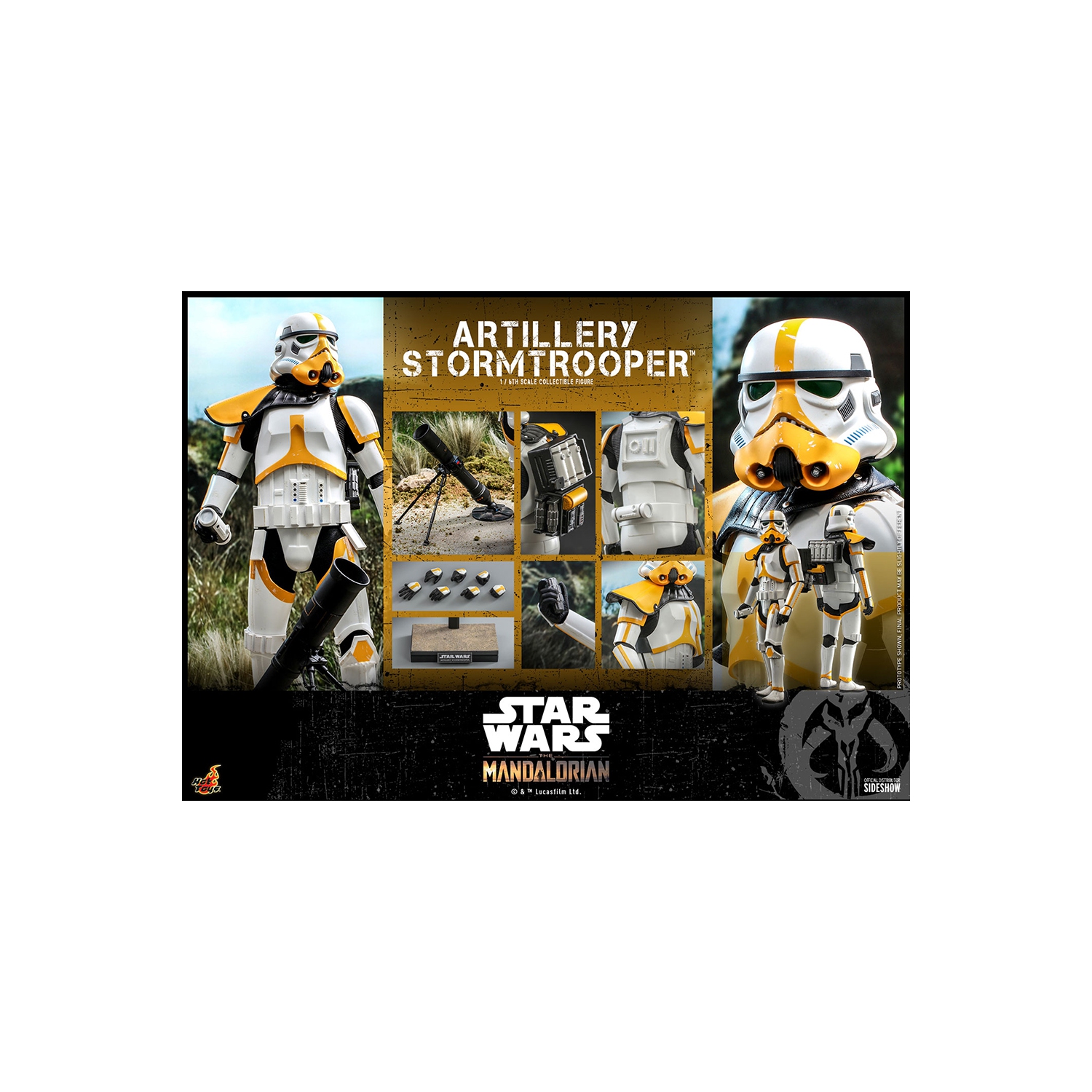 Hot Toys – Stormtrooper d’artillerie Star Wars: The Mandalorian – figurine principale de téléviseur à échelle 1/6