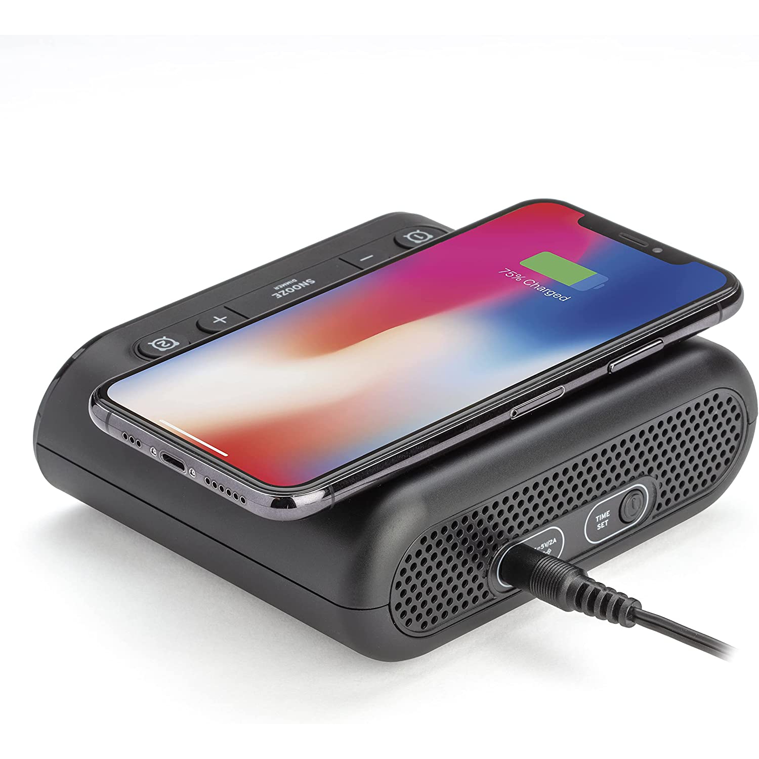 Timex TW300 Wireless Dual Charging Alarm Clock w/ Large LED Display