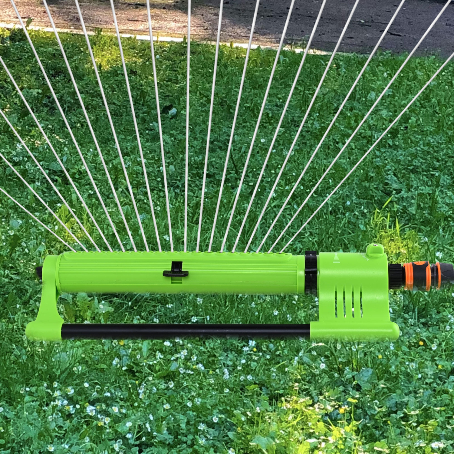 Yardlab Oscillating Sprinkler, Garden Metal Sprinkler Covers Up to 2152 Sq.Ft for Lawn Garden or Back Yard