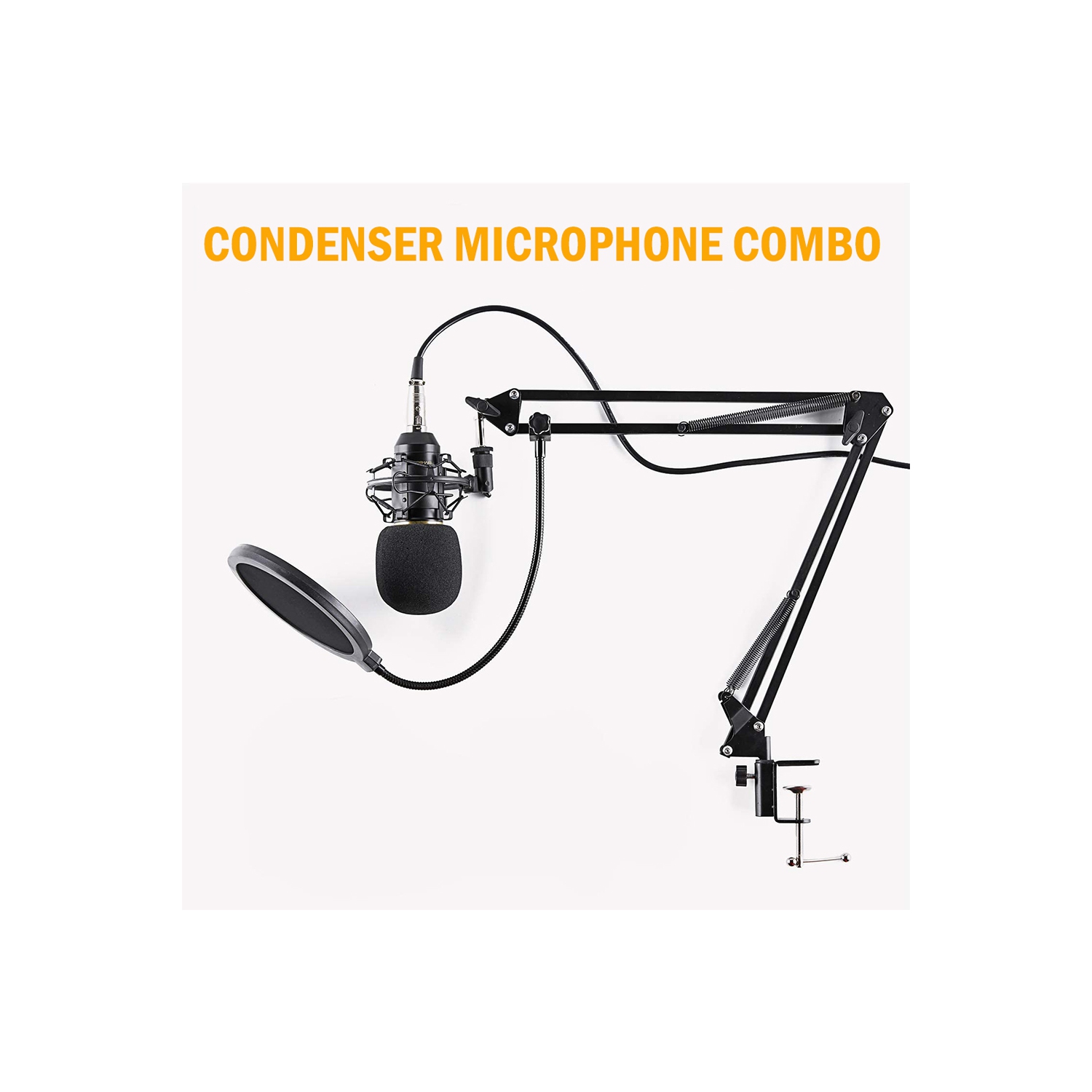 Ensemble microphone à condensateur ZINGYOU BM-800, micro-ordinateur professionnel pour enregistrement et diffusion en studio avec micro-siphon