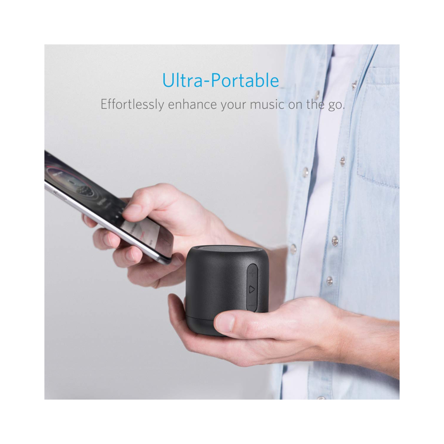 Enceinte Bluetooth super portative SoundCore Mini d'Anker avec temps de lecture de 15 heures et basses améliorées