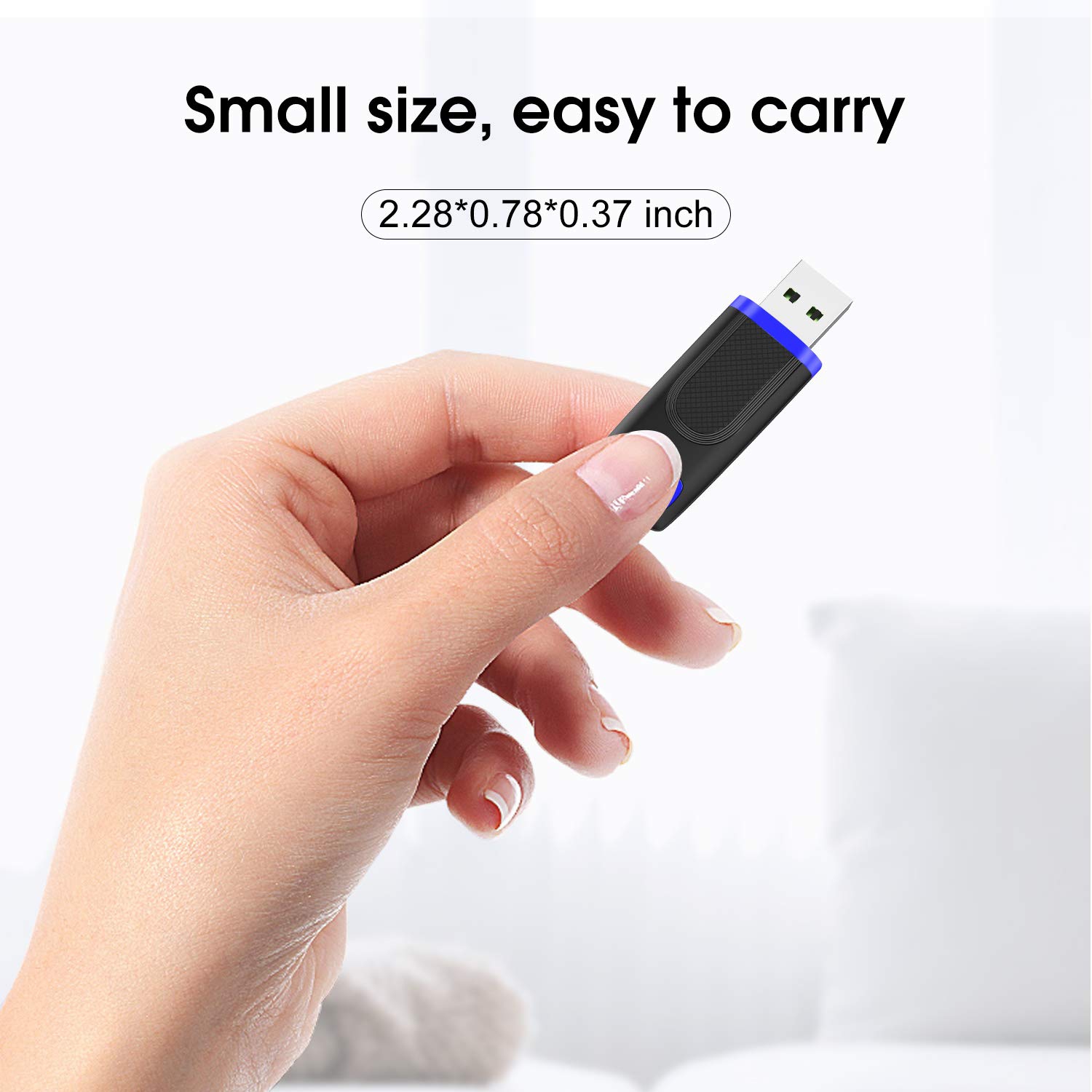 RAOYI 32GB USB 3.0 Flash Drive Thumb Drive Memory Stick USB Stick Zip Drive Jump Drive Pen Drive (5 Mixed Colors: Blue Cyan