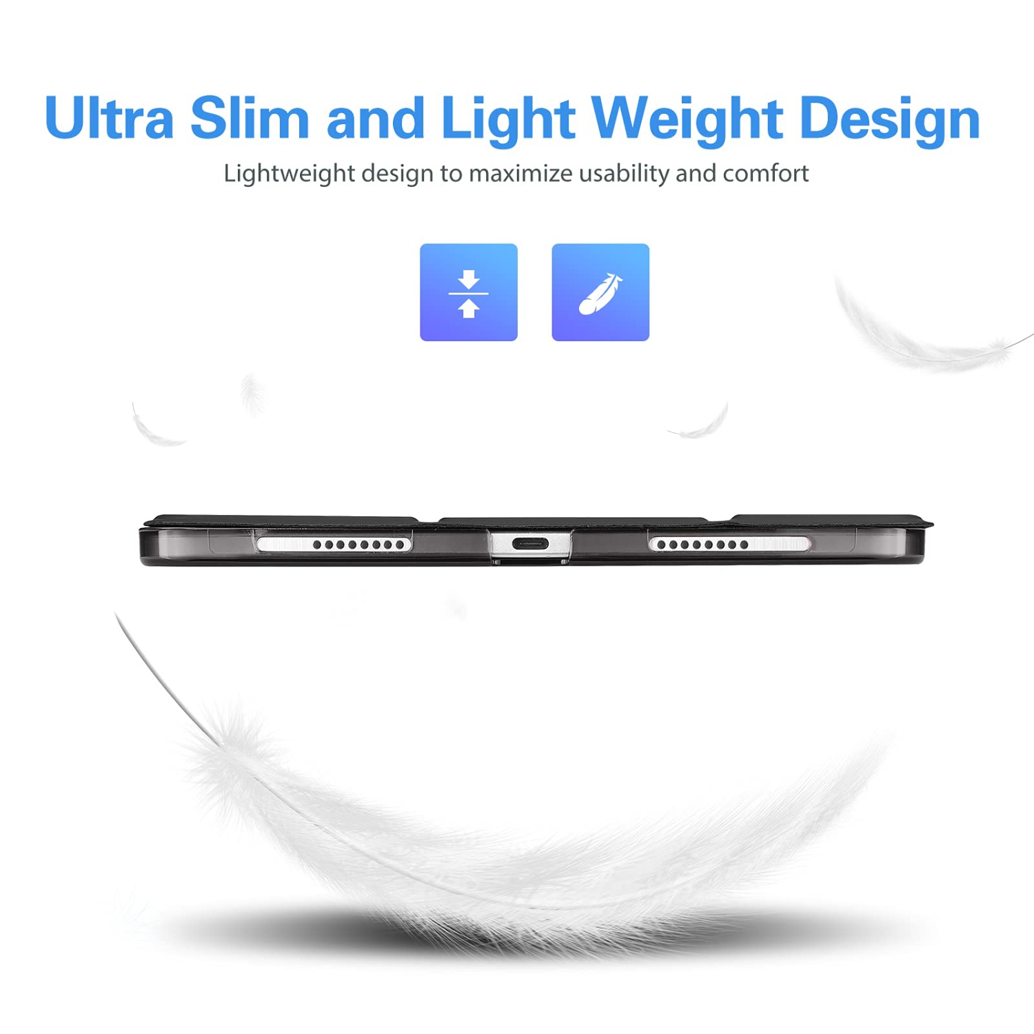 iPad Pro 12.9 Case 2022 2021 2020 2018, Slim Stand Hard Back Shell Smart Cover for iPad Pro 12.9 6th Generation 2022/ 5th Gen 2021/ 4th Gen 2020/ 3rd