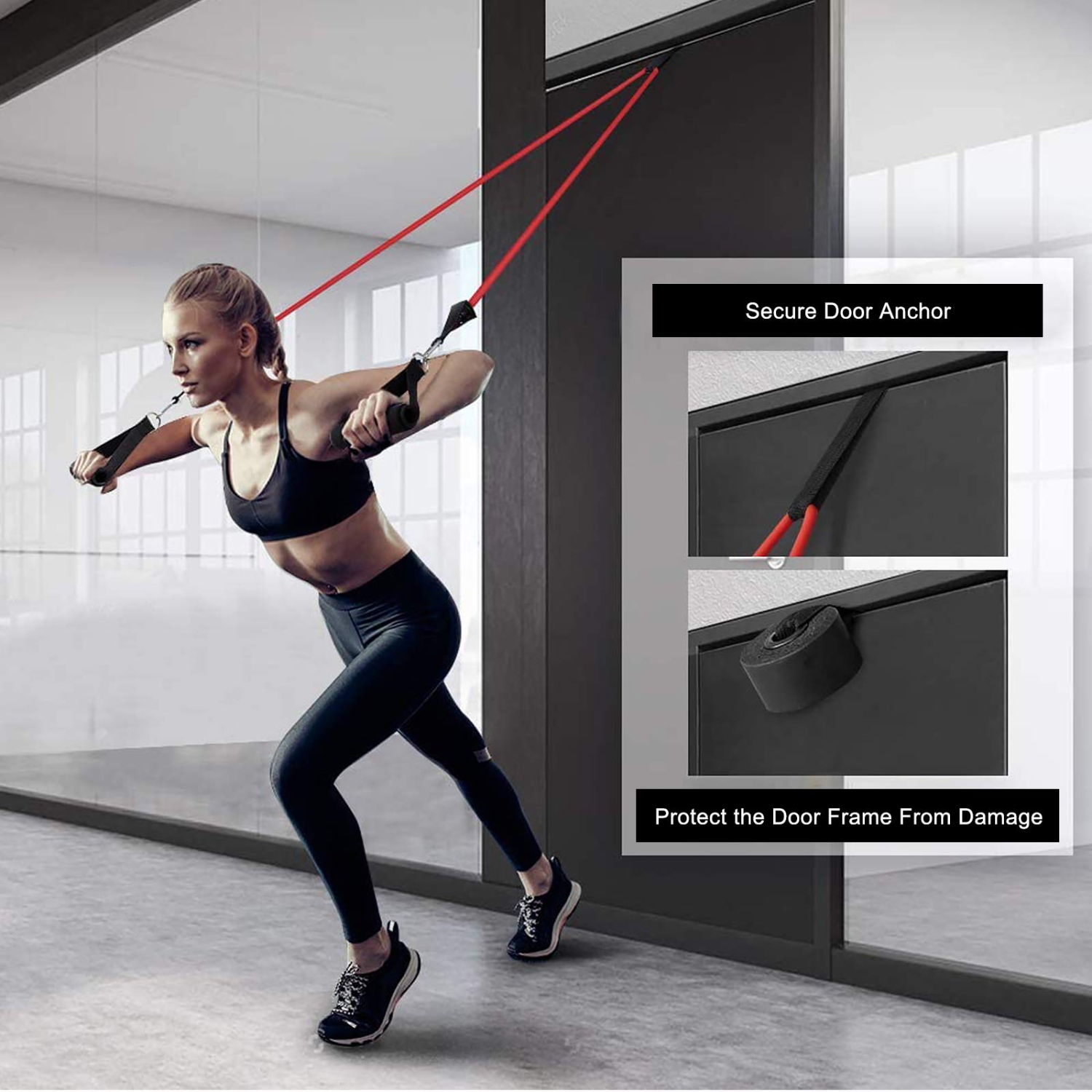 Ensemble de bandes élastiques Sensyne pour entraînement, 16 pièces, jusqu'à 150 lb, pour sports d'intérieur et d'extérieur, mise en forme, suspension