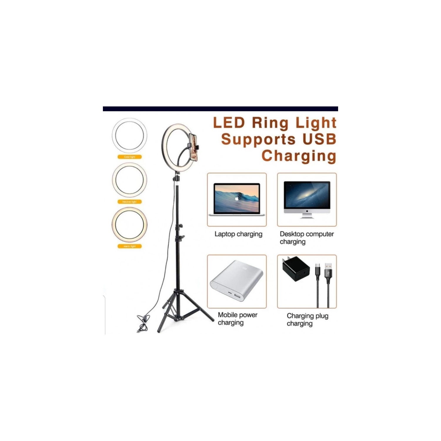 10'' LED Ring Light - Bluetooth Remote Control