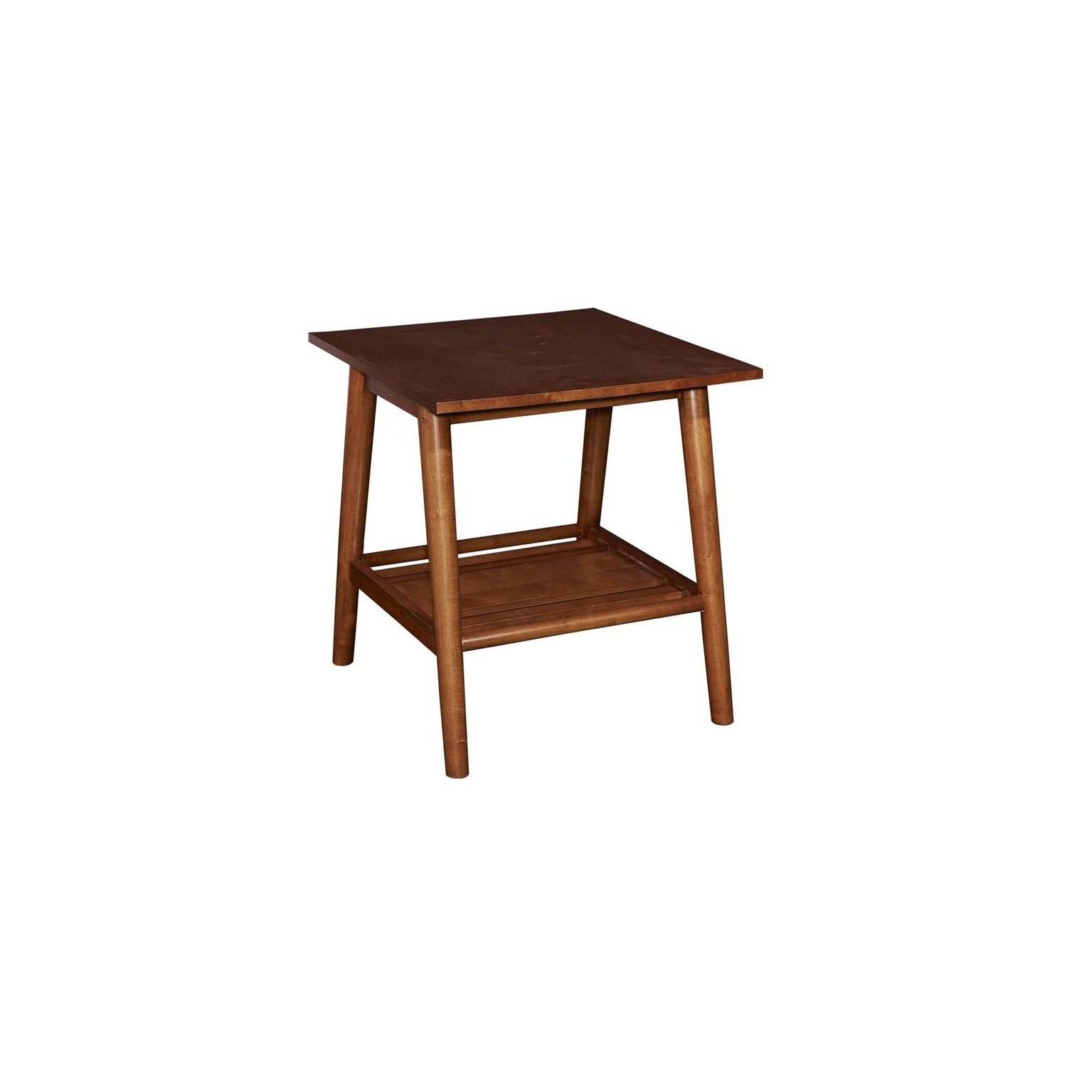 Linon Samantha Wood Accent End Table in Brown