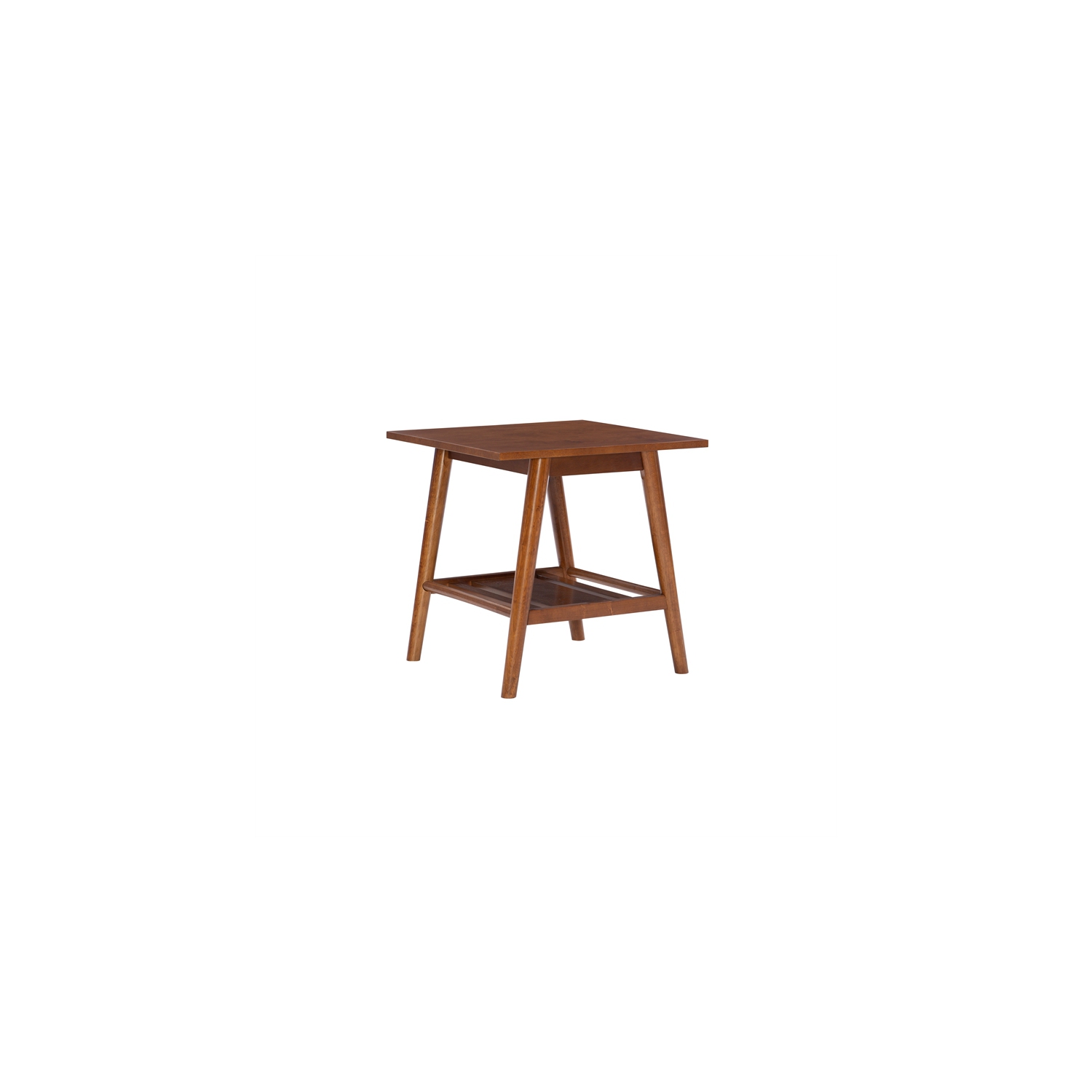 Linon Samantha Wood Accent End Table in Brown