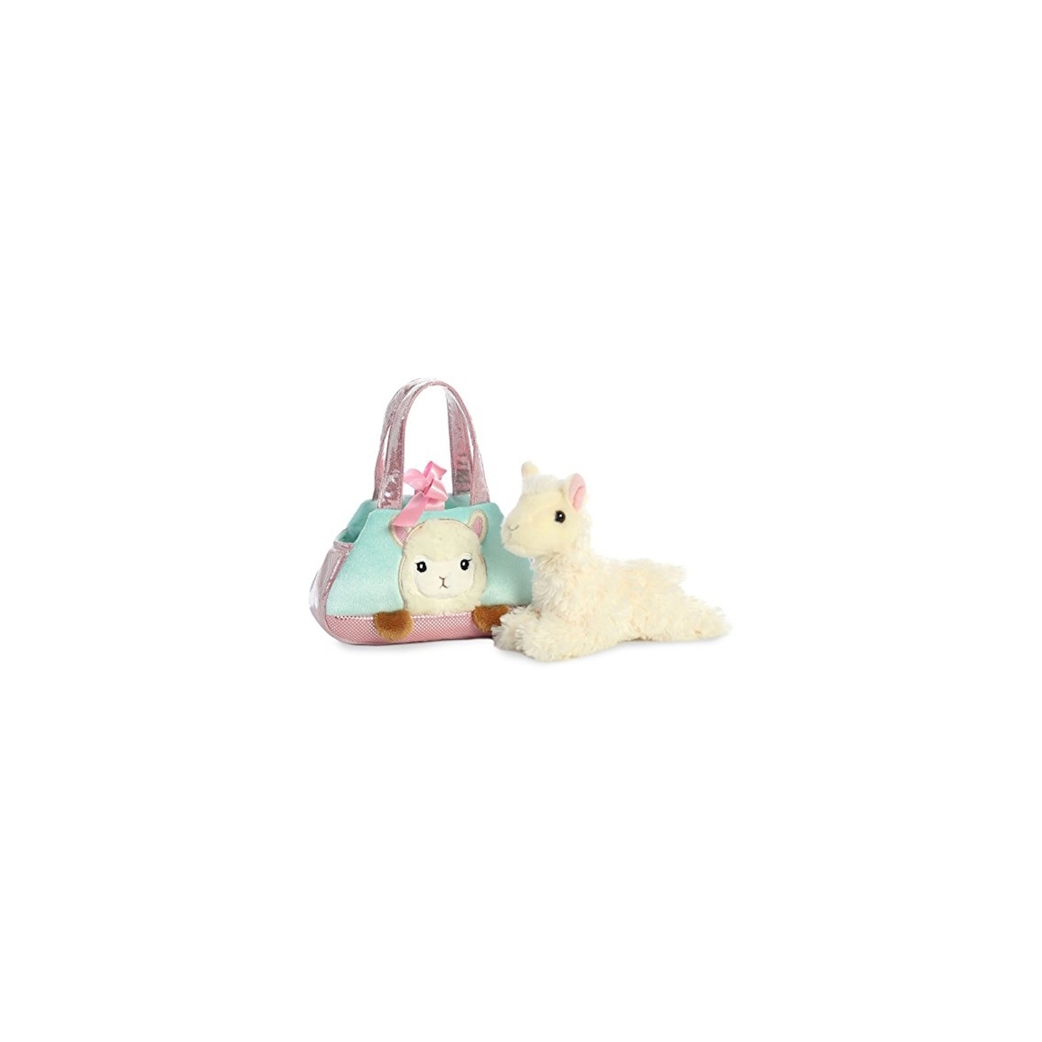 Aurora Peek a Boo-Llama Plush Pet Carrier Purse