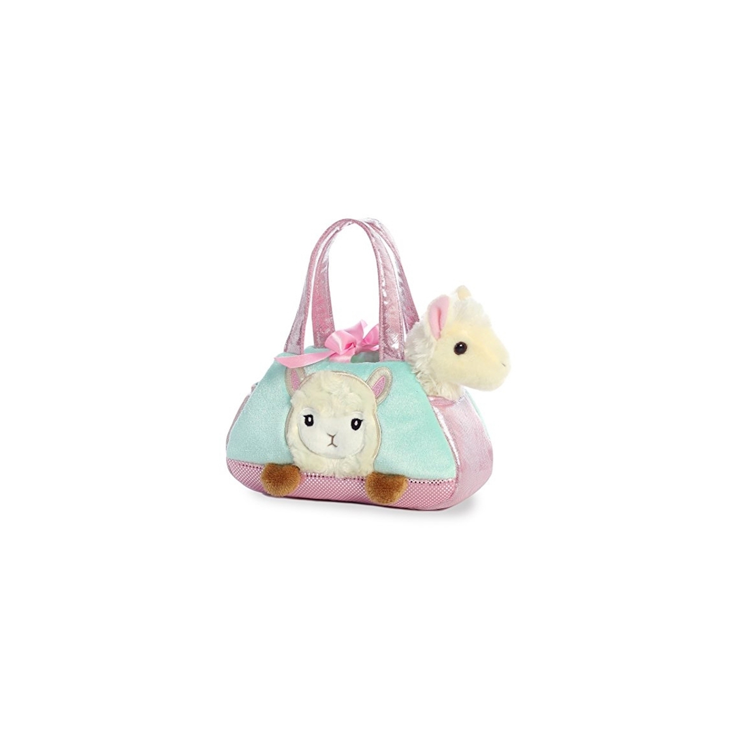 Aurora Peek a Boo-Llama Plush Pet Carrier Purse