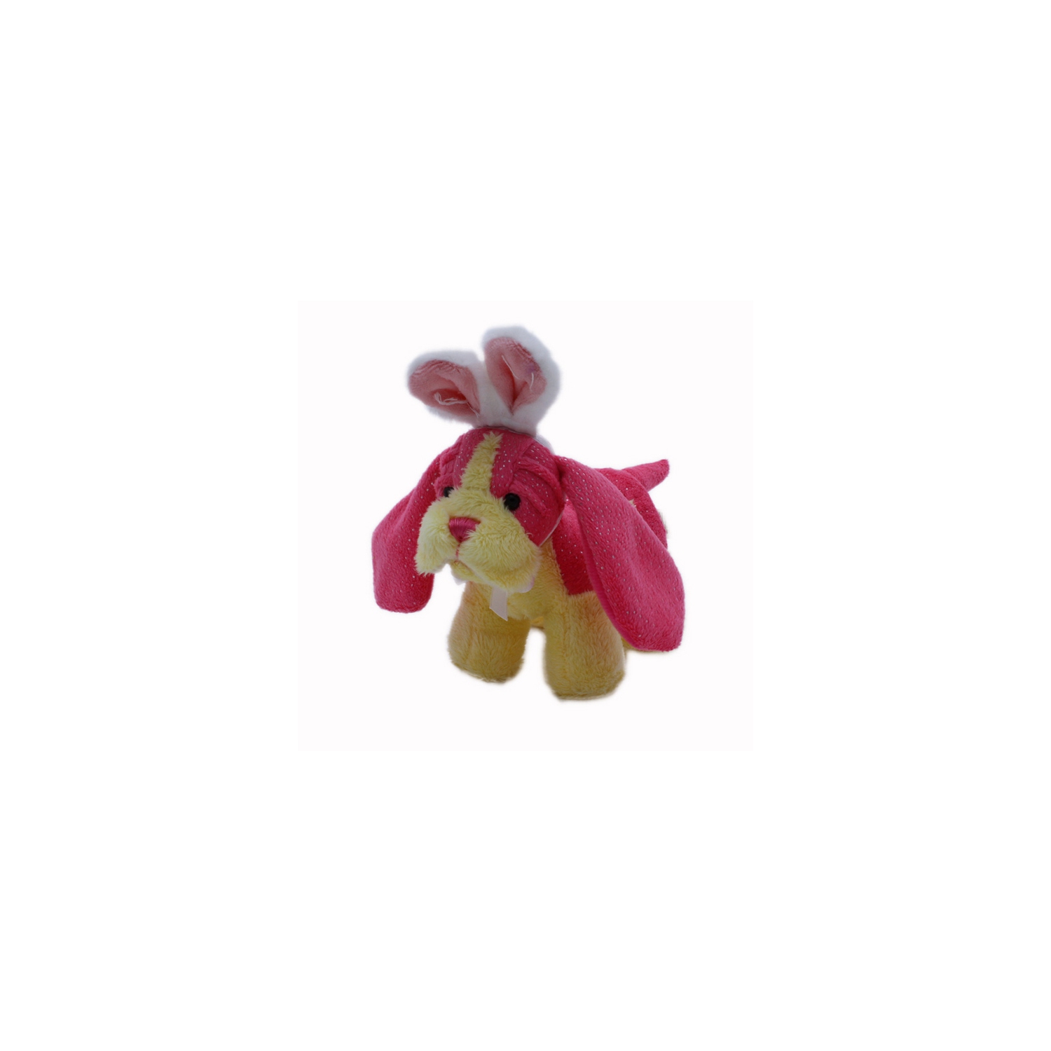 Soft Spots Sparkle Pet with Bunny Ears, Pink Dog