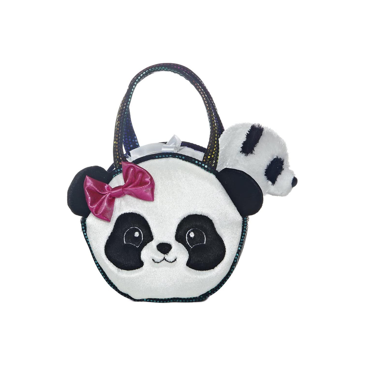 Pretty Panda Fancy Pal Pet Carrier 8" Plush by Aurora - 32605