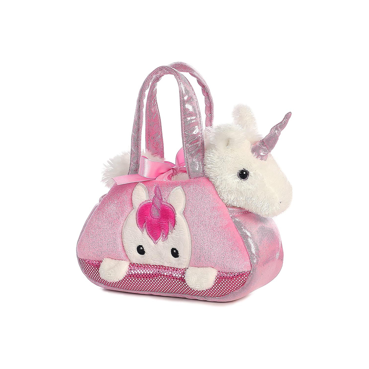 Aurora World Fancy Pals Pet Carrier, Peek-A-Boo Unicorn