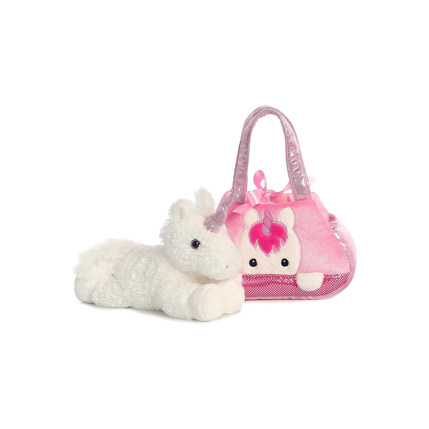Aurora World Fancy Pals Pet Carrier, Peek-A-Boo Unicorn