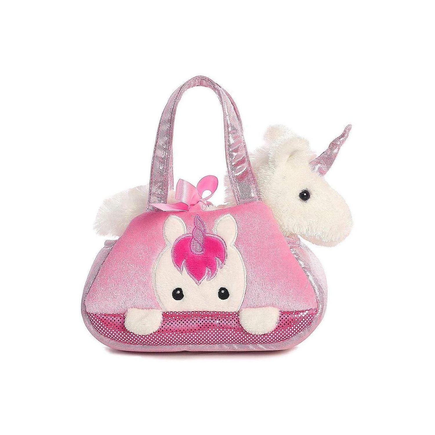 Aurora World Fancy Pals Pet Carrier, Peek-A-Boo Unicorn