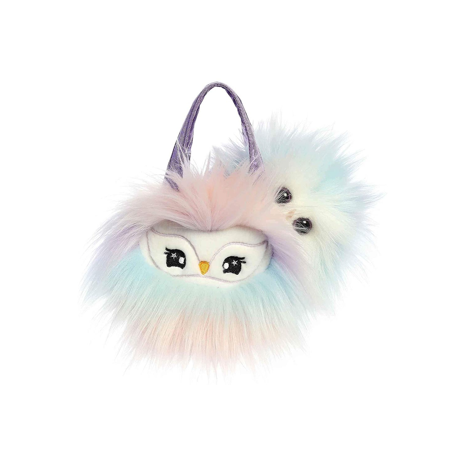 Aurora – transporteur en peluche pour animal de compagnie – hibou lilas de 5.5 po