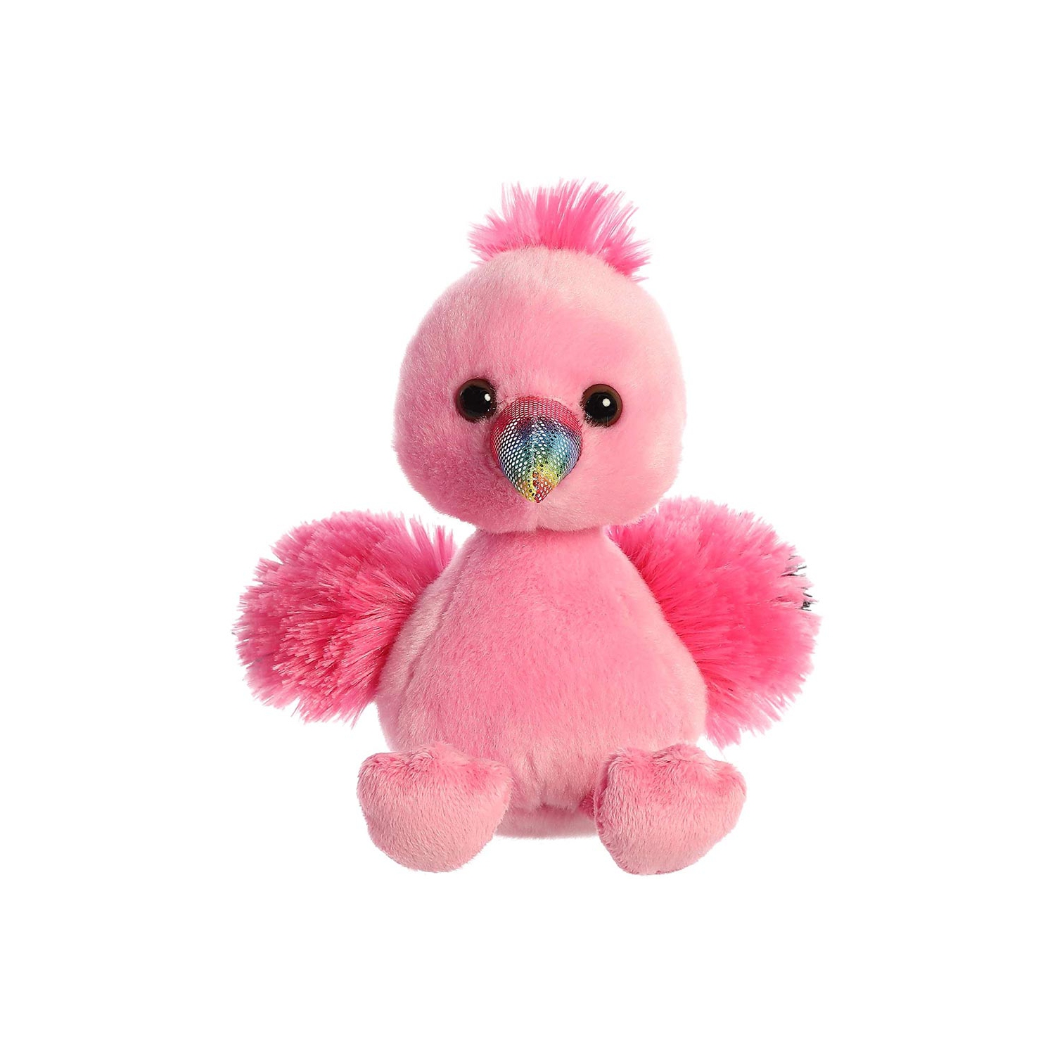 Aurora – Mini Flopsie – Fée flamant rose en peluche de 8 po