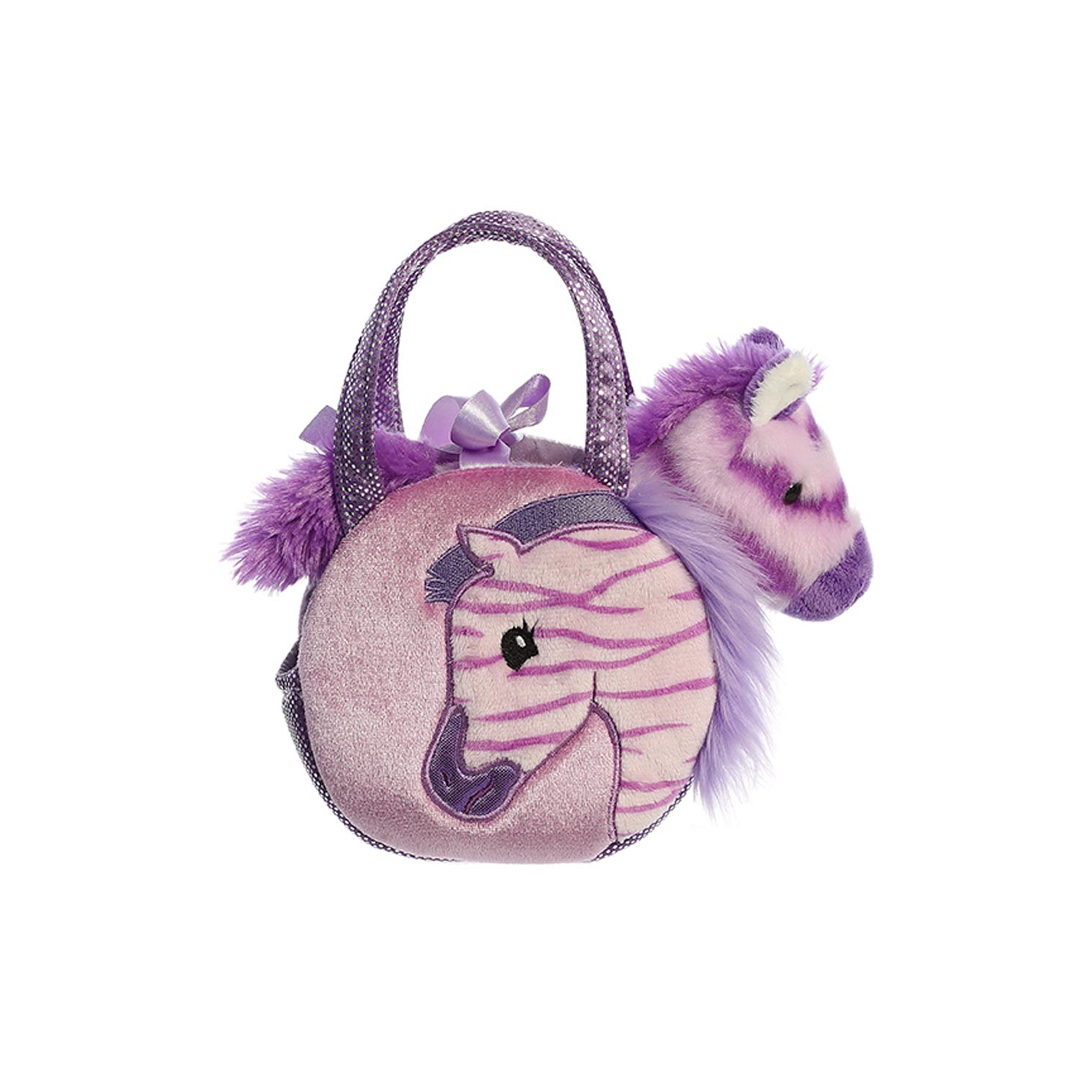 Aurora - Plush Pet Carrier - 7" Jungle Bundles Zebra