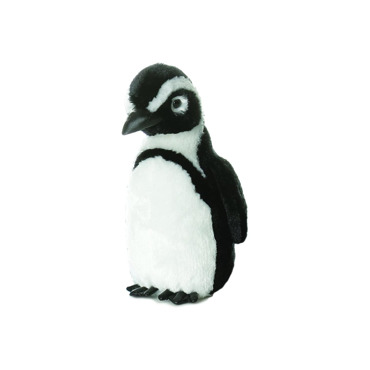 Mini-flotteur en peluche de 8 po d’Aurora World avec pingouin noir sur pied africain