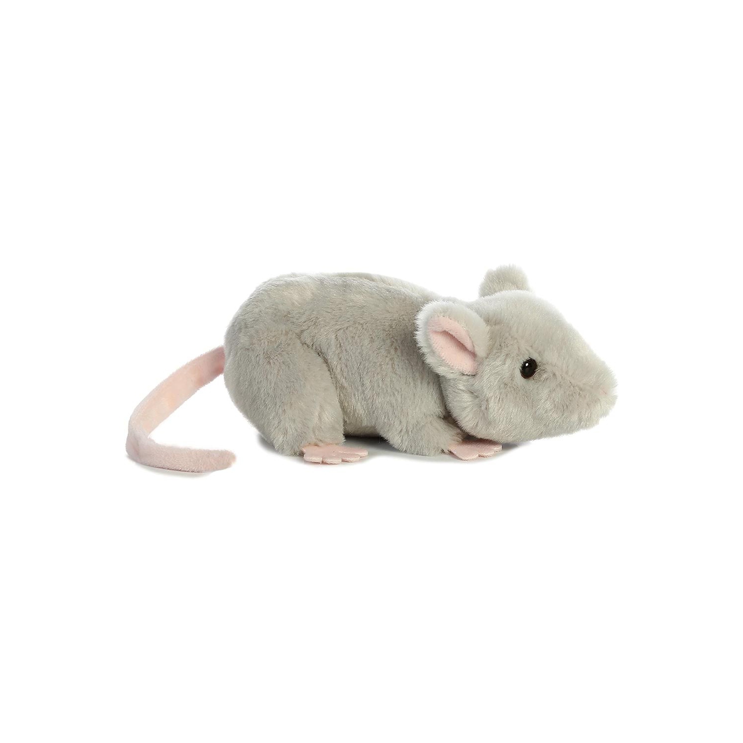 Animal en peluche en forme de souris Aurora 31731, 8 po, gris