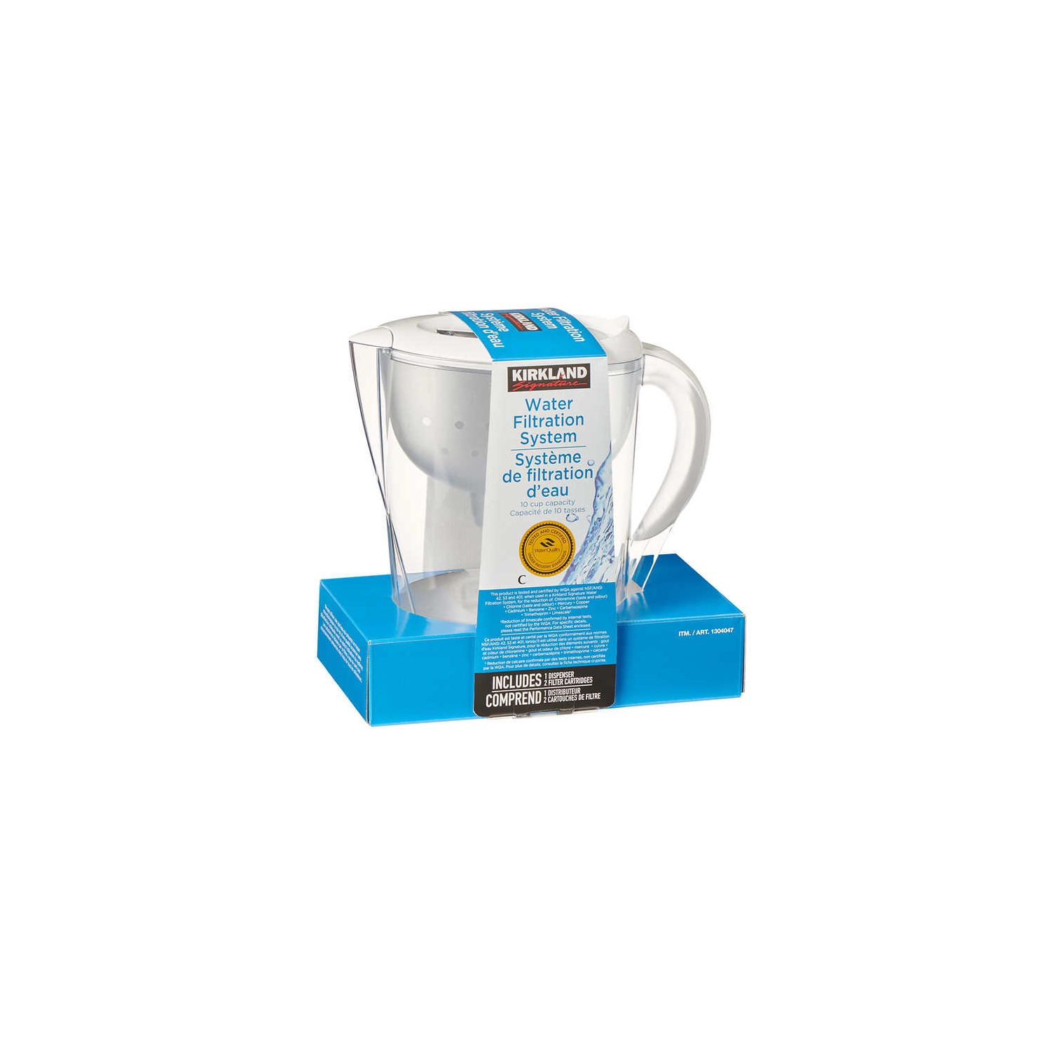 Kirkland Signature 2.3 L Pitcher with 2 Filters