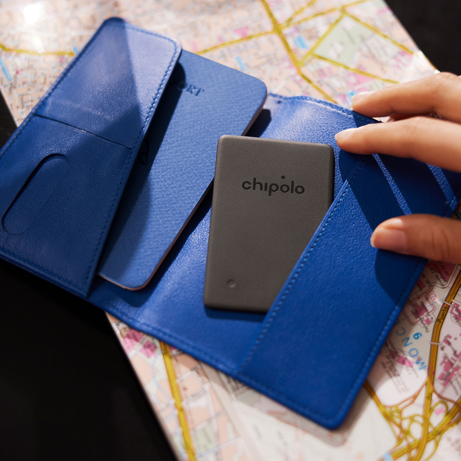 Chipolo CARD Spot Bluetooth Item Tracker for Apple Find My - Black