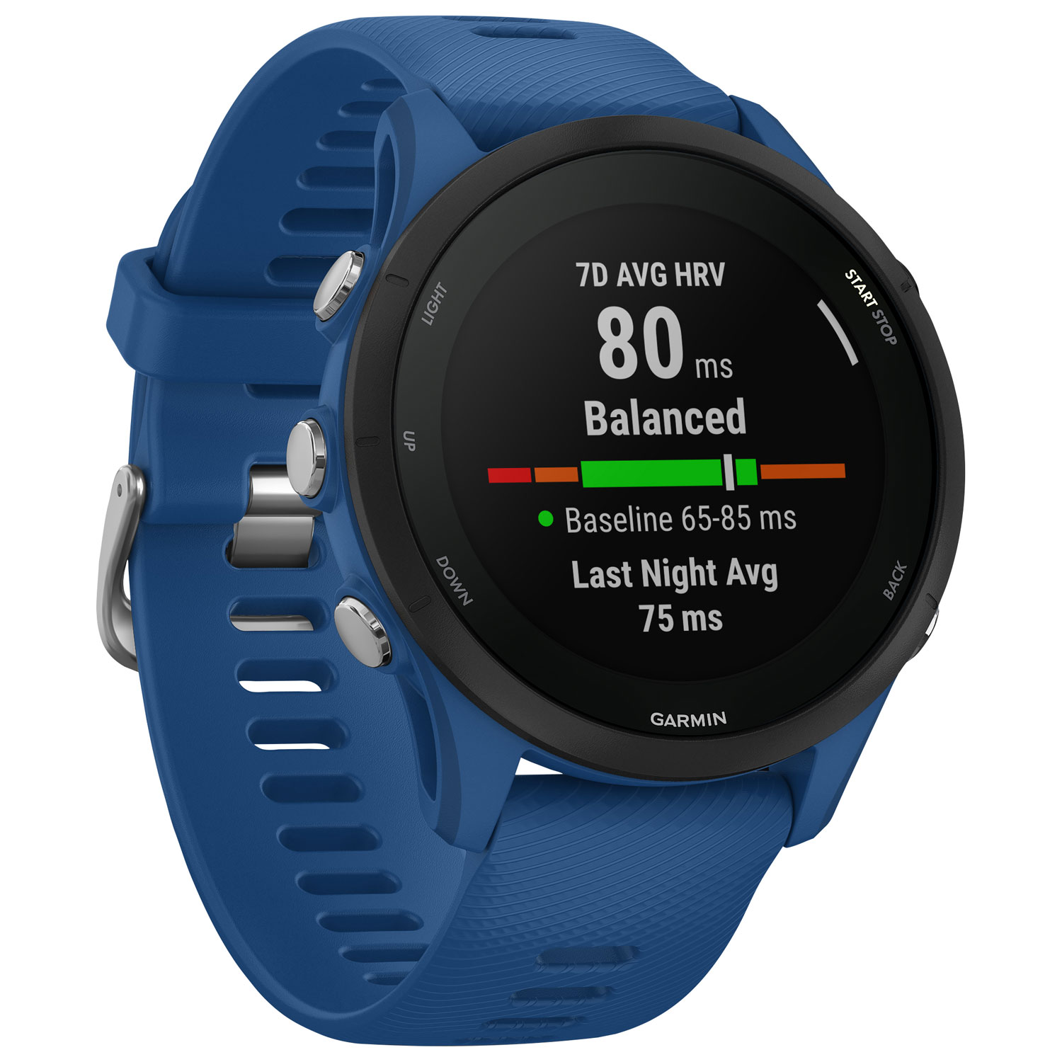 Garmin Forerunner 255 46mm Bluetooth Running Smartwatch - Tidal Blue