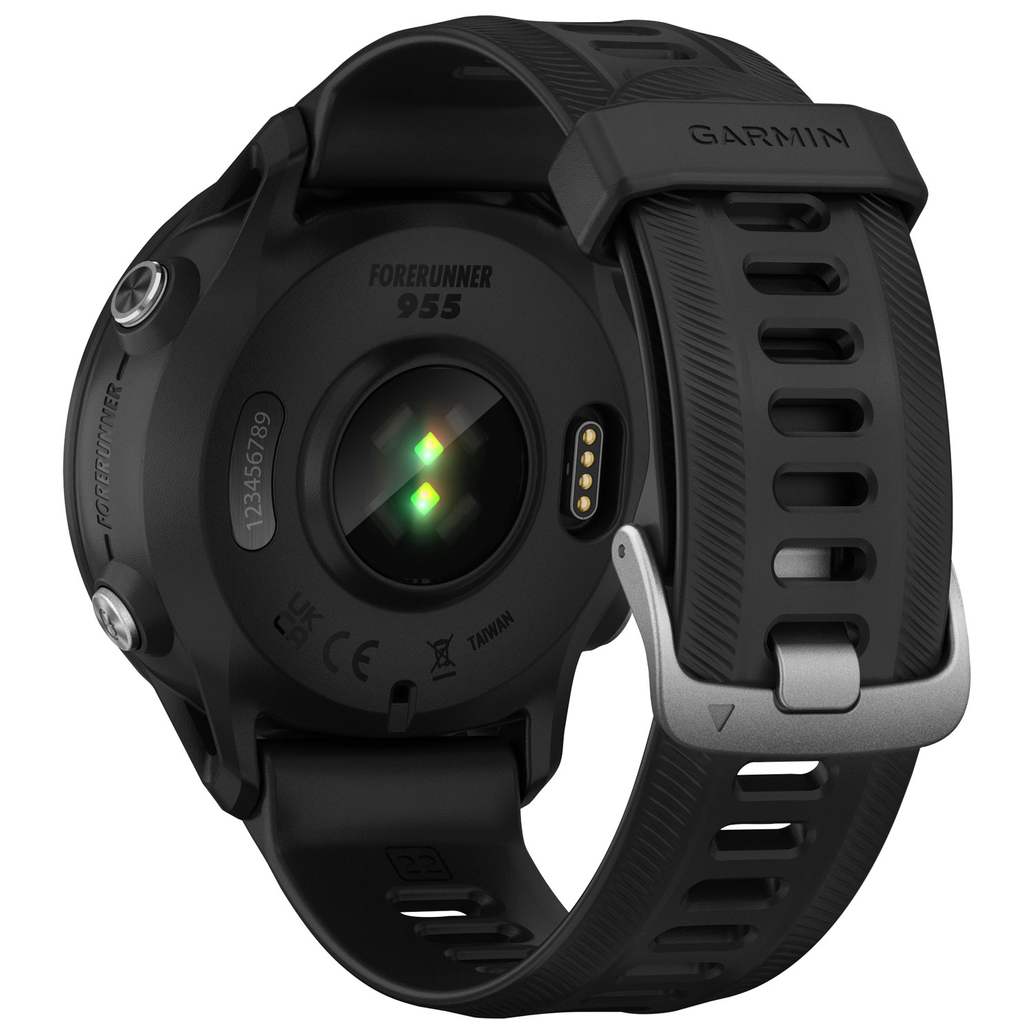 Montre intelligente Bluetooth de 46,5 mm Forerunner 955 de Garmin pour la course - Noir