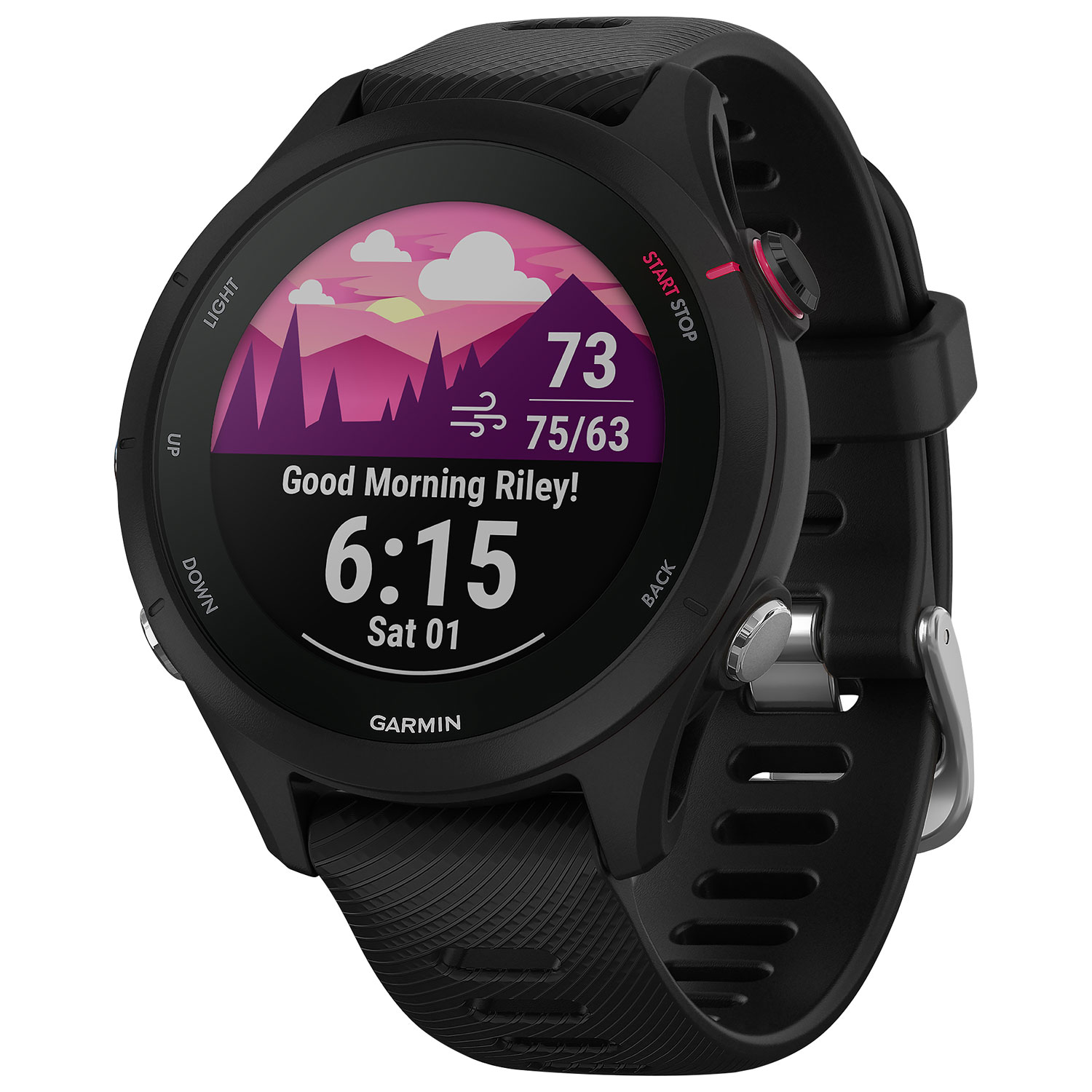 Garmin Forerunner 165 45mm GPS Watch with Heart Rate Monitor