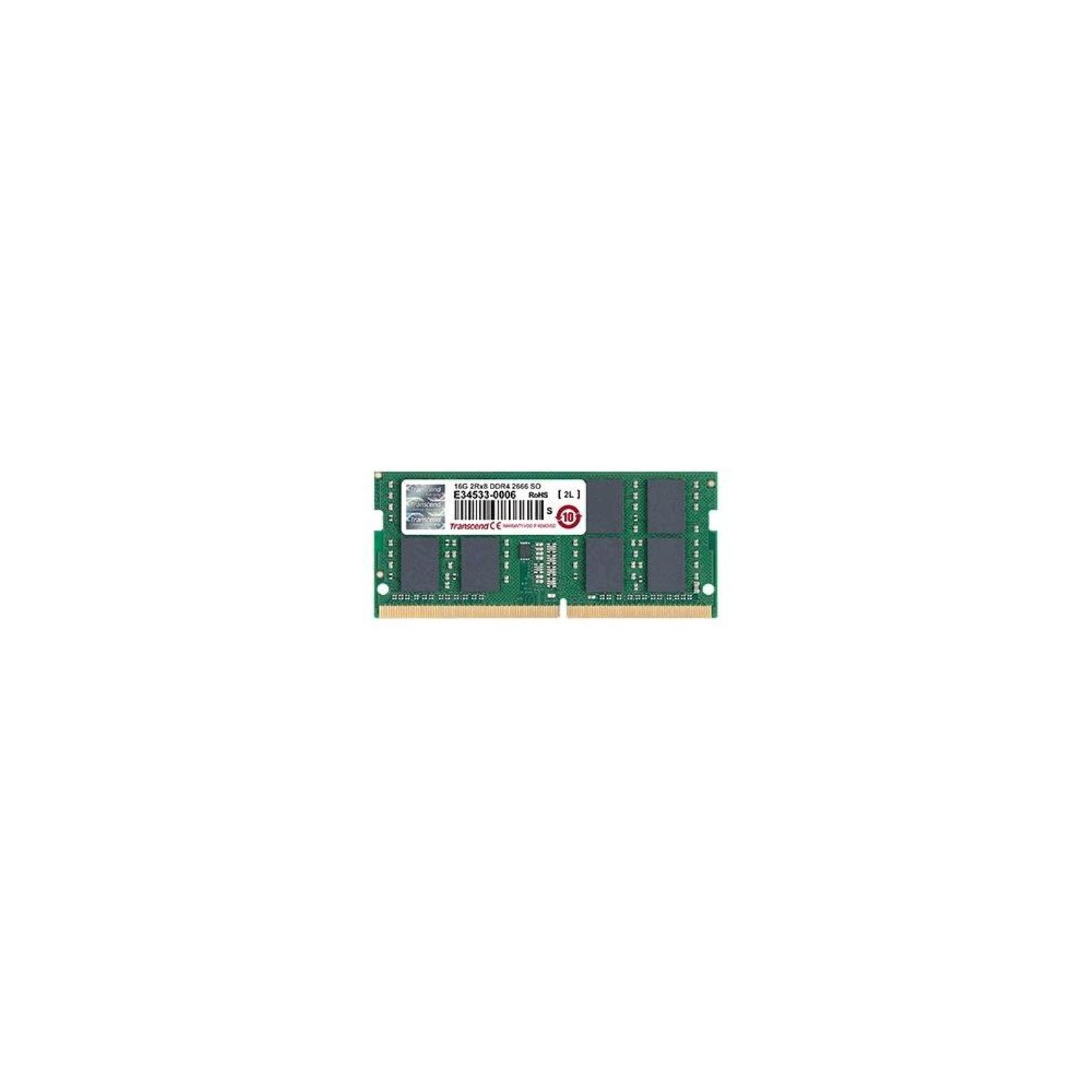 TRANSCEND 8GB DDR4 2666 SODIMM 1Rx8 1Gx8 CL19 1.2V