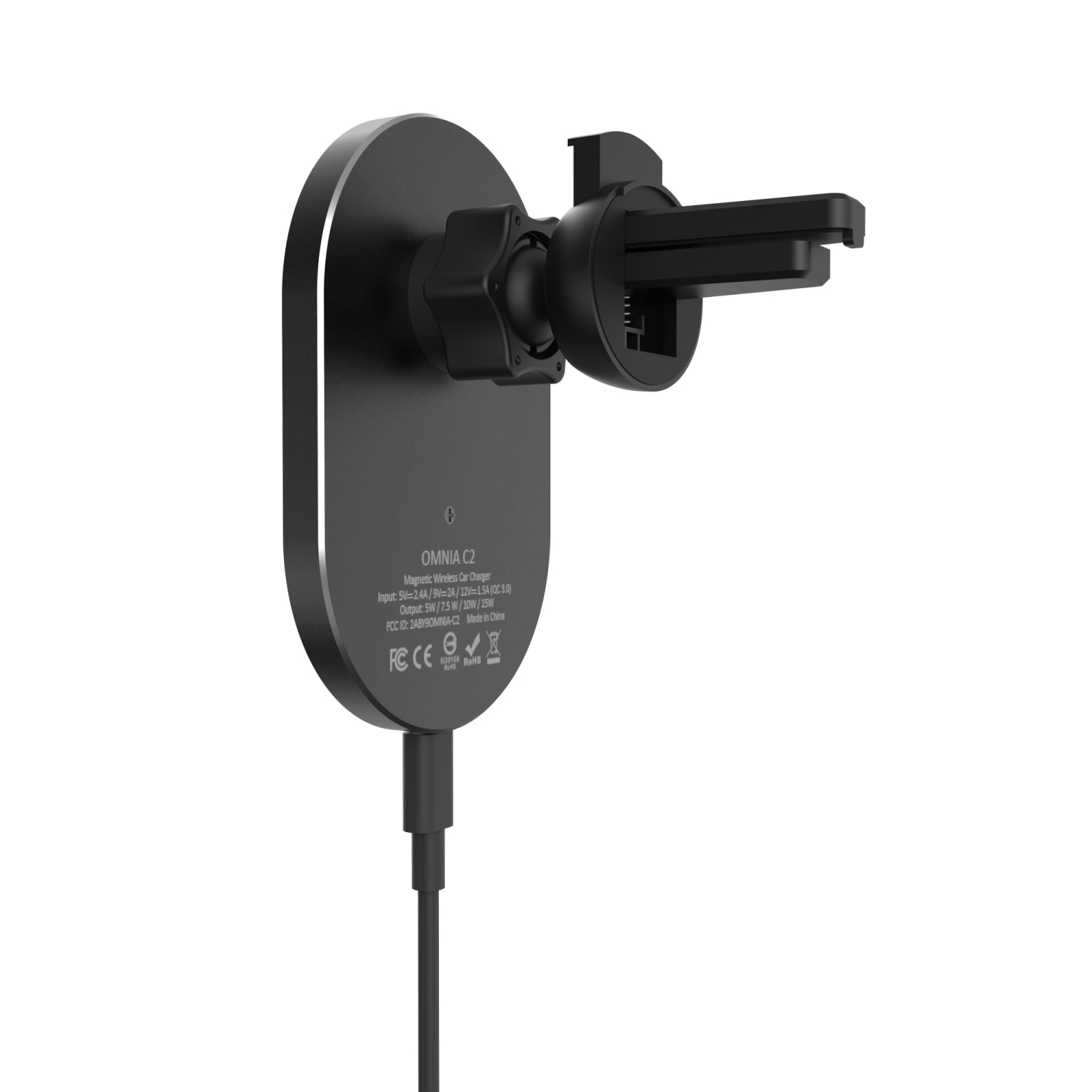 Adam Elements 15W Fast Wireless Car Vent Mount & MagSafe Compatible Charger