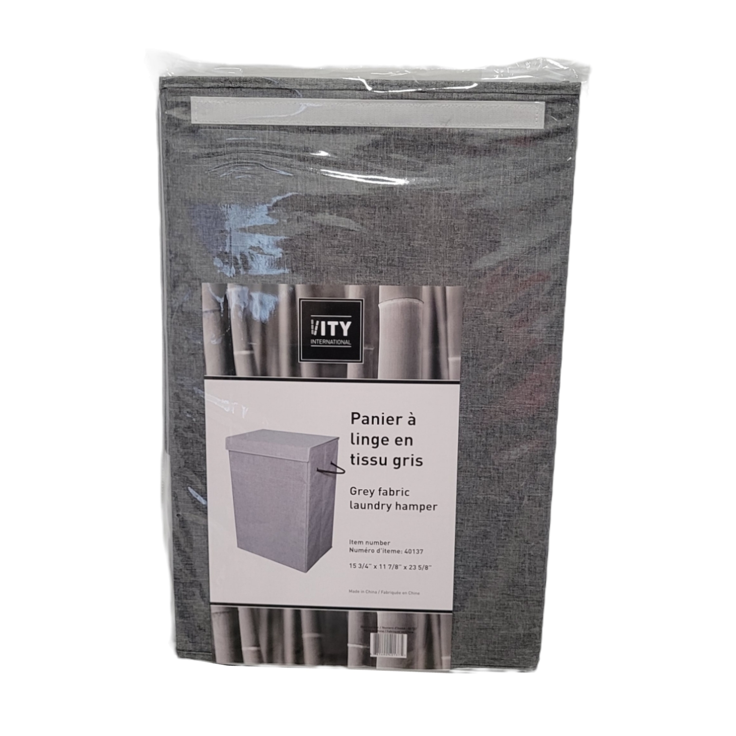 ITY International - MDF Side Table with Metal Base, 15.75"x11.8"x26", Taupe Gray