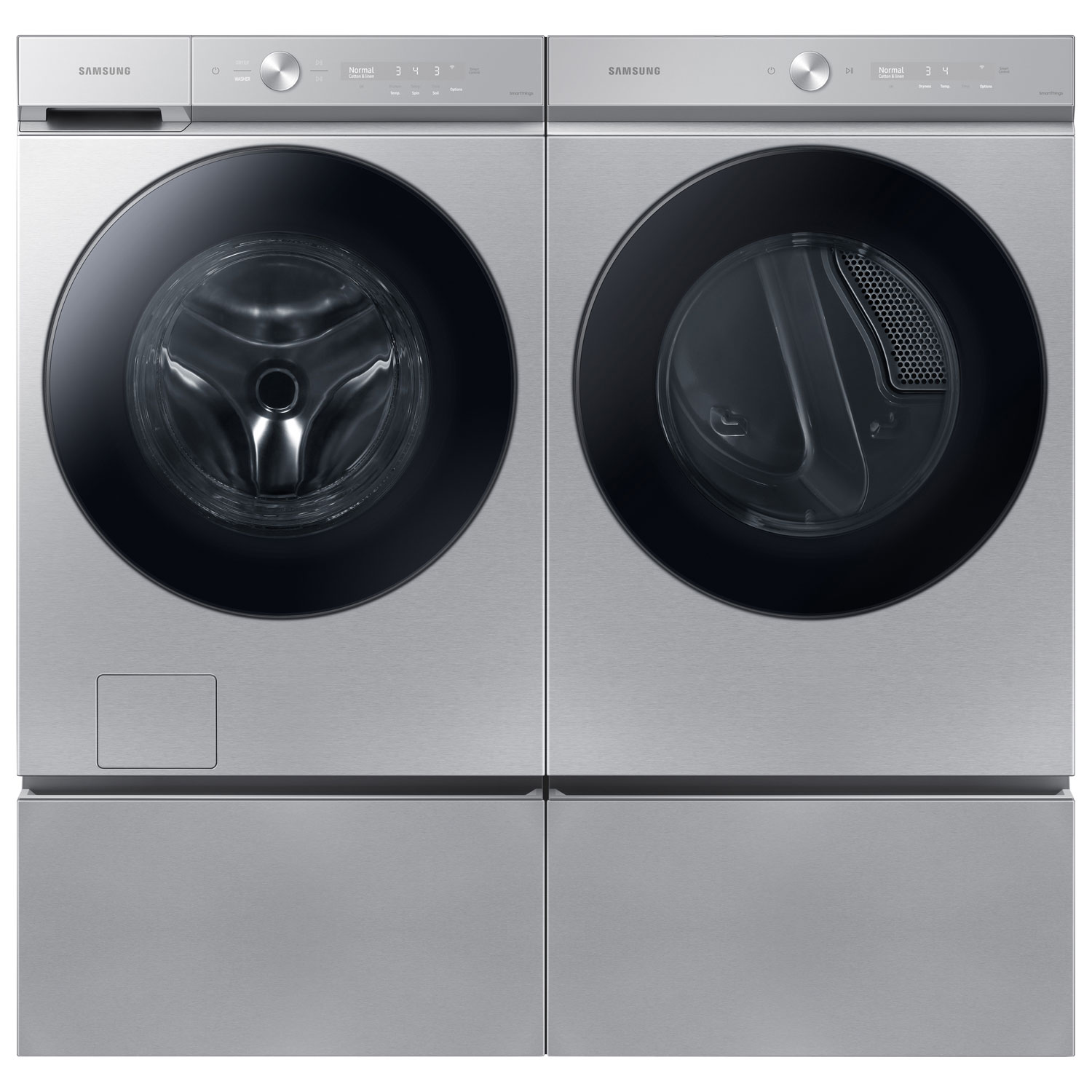 Samsung 7.6 Cu. Ft. Electric Steam Dryer - Silver Steel