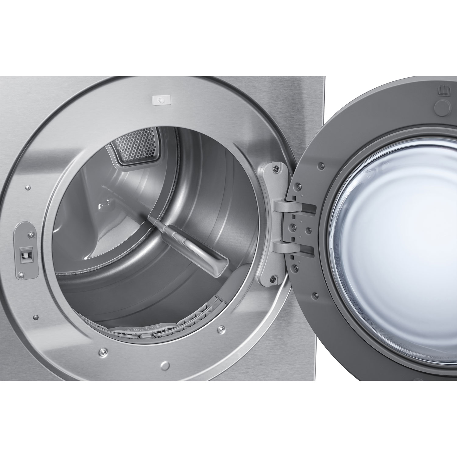 Samsung 7.6 Cu. Ft. Electric Steam Dryer - Silver Steel