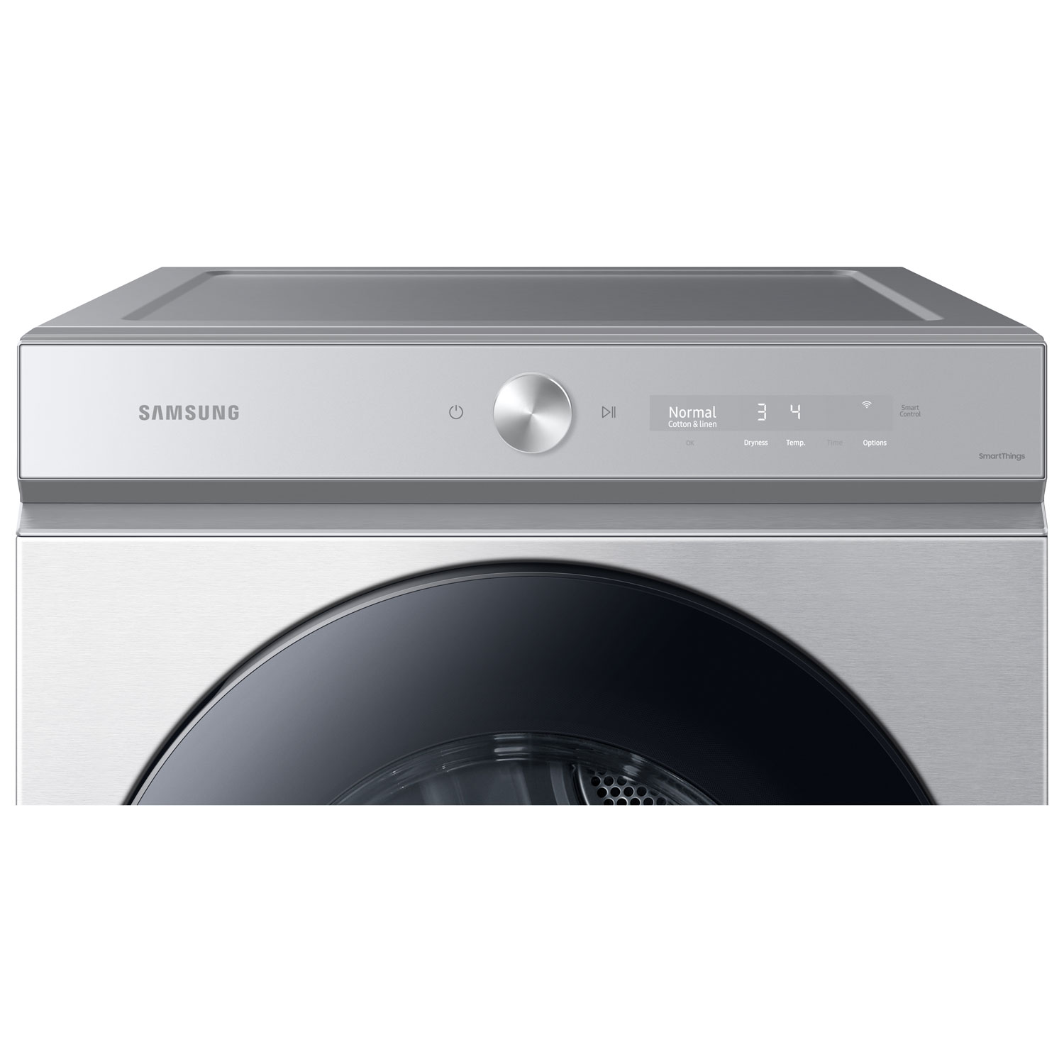 Samsung 7.6 Cu. Ft. Electric Steam Dryer - Silver Steel