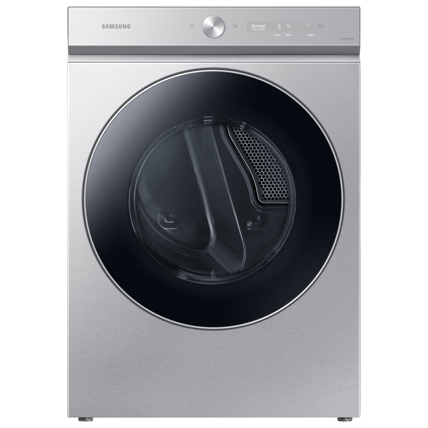 Samsung 7.6 Cu. Ft. Electric Steam Dryer (DVE53BB8900TAC) - Silver Steel