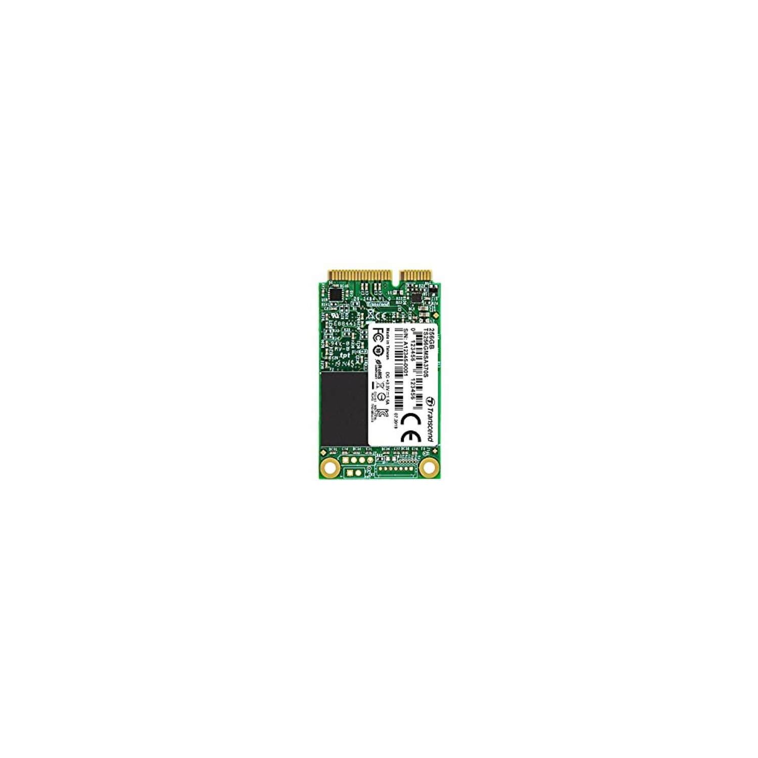 Transcend 256GB SATA III 6Gb/s MSA370S mSATA SSD 370S Solid State Drive TS256GMSA370S