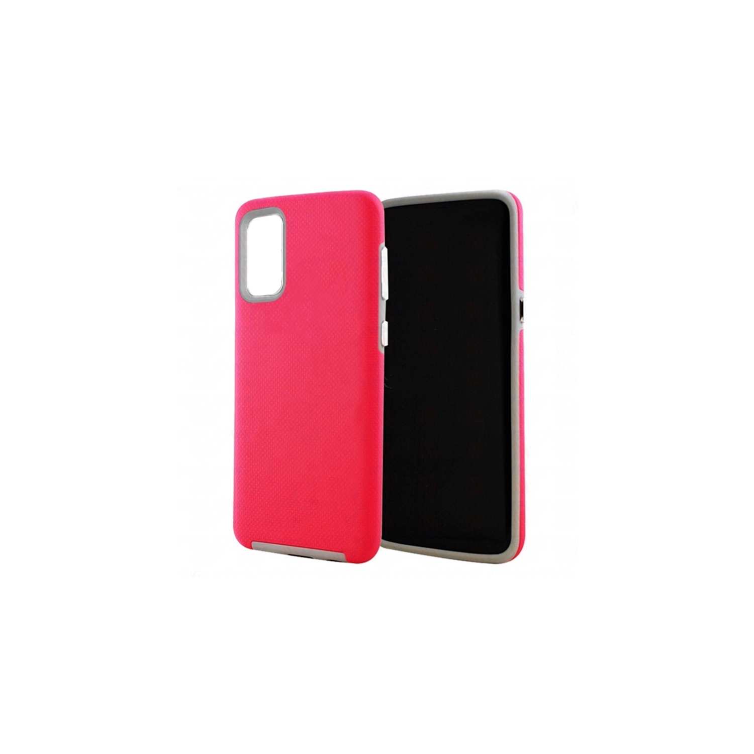 【CSmart】 Slim Fitted Hybrid Hard PC Shell Shockproof Scratch Resistant Case Cover for Samsung Galaxy A23 4G / 5G, Hot Pink