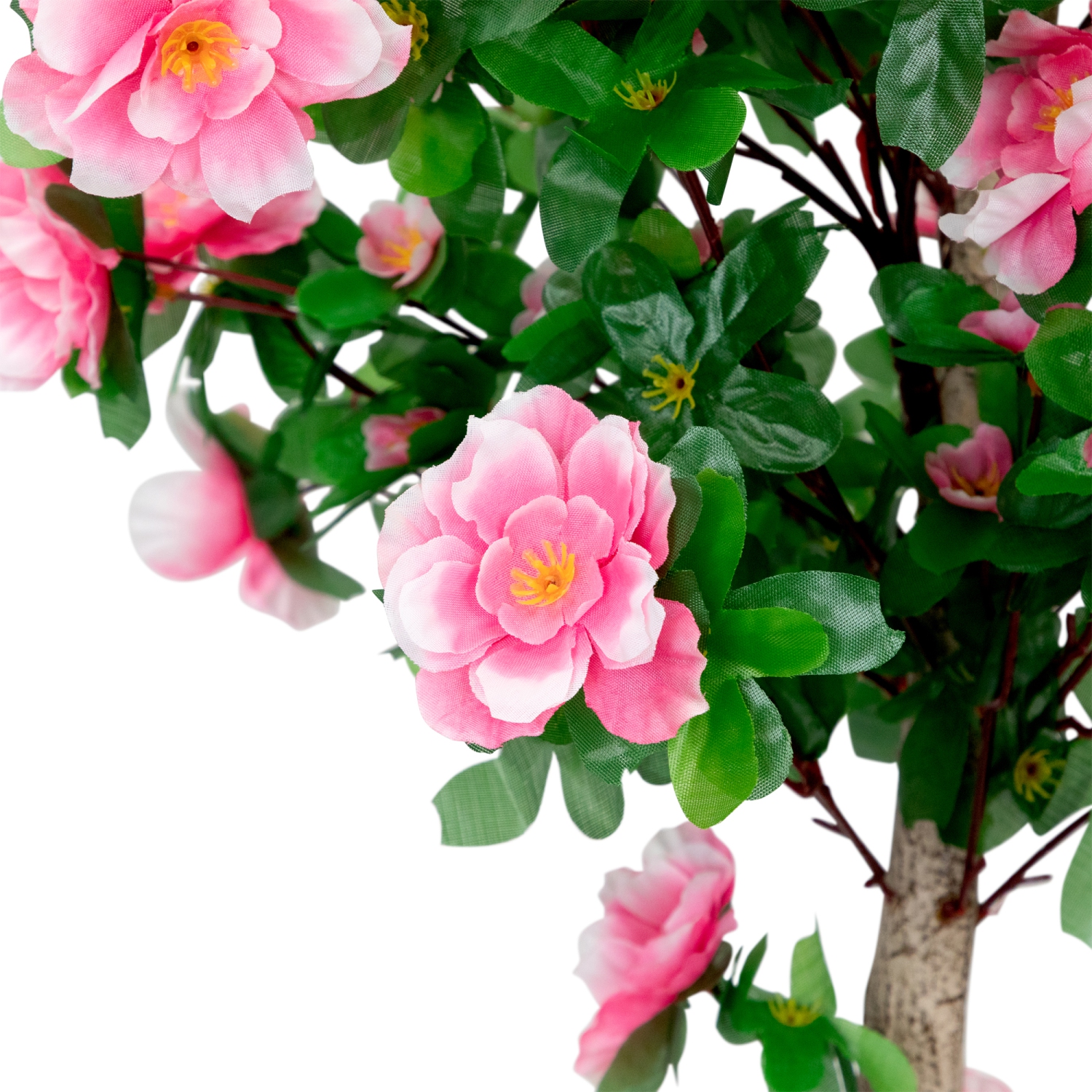 4.5' Potted Artificial Azalea Flower Tree - Pink - 4.5'