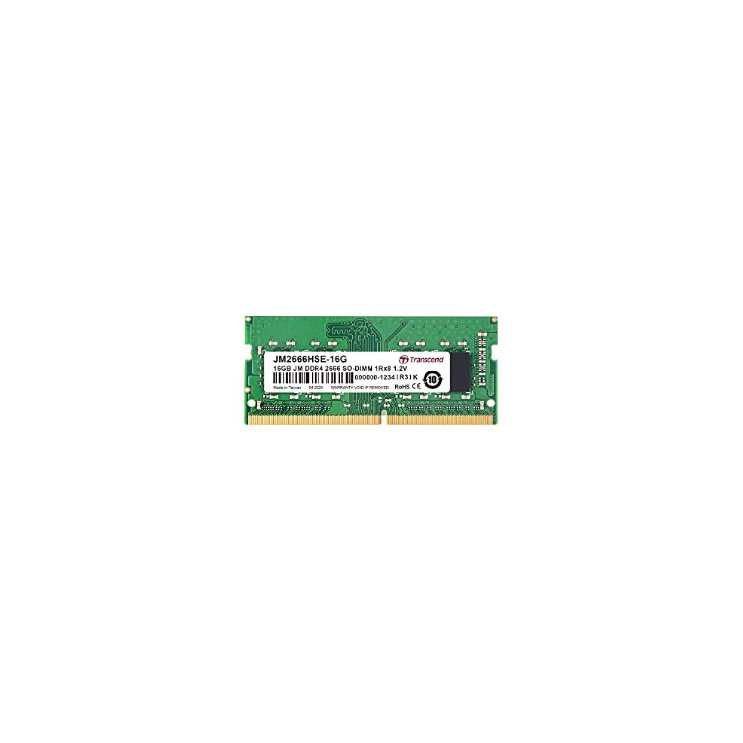 Transcend DDR4 DRAM Module 2666 Mbps XGB (JM2666HSE-16G)