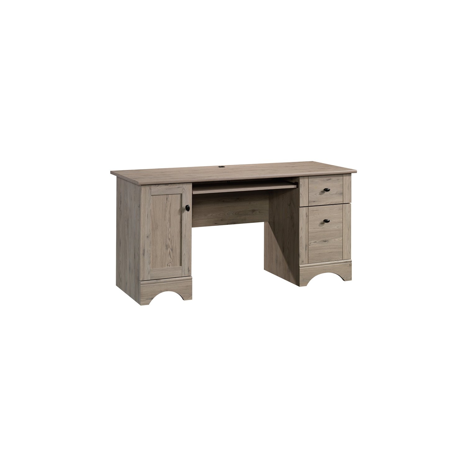 Sauder – Bureau d’ordinateur en bois Select simple, chêne laurier