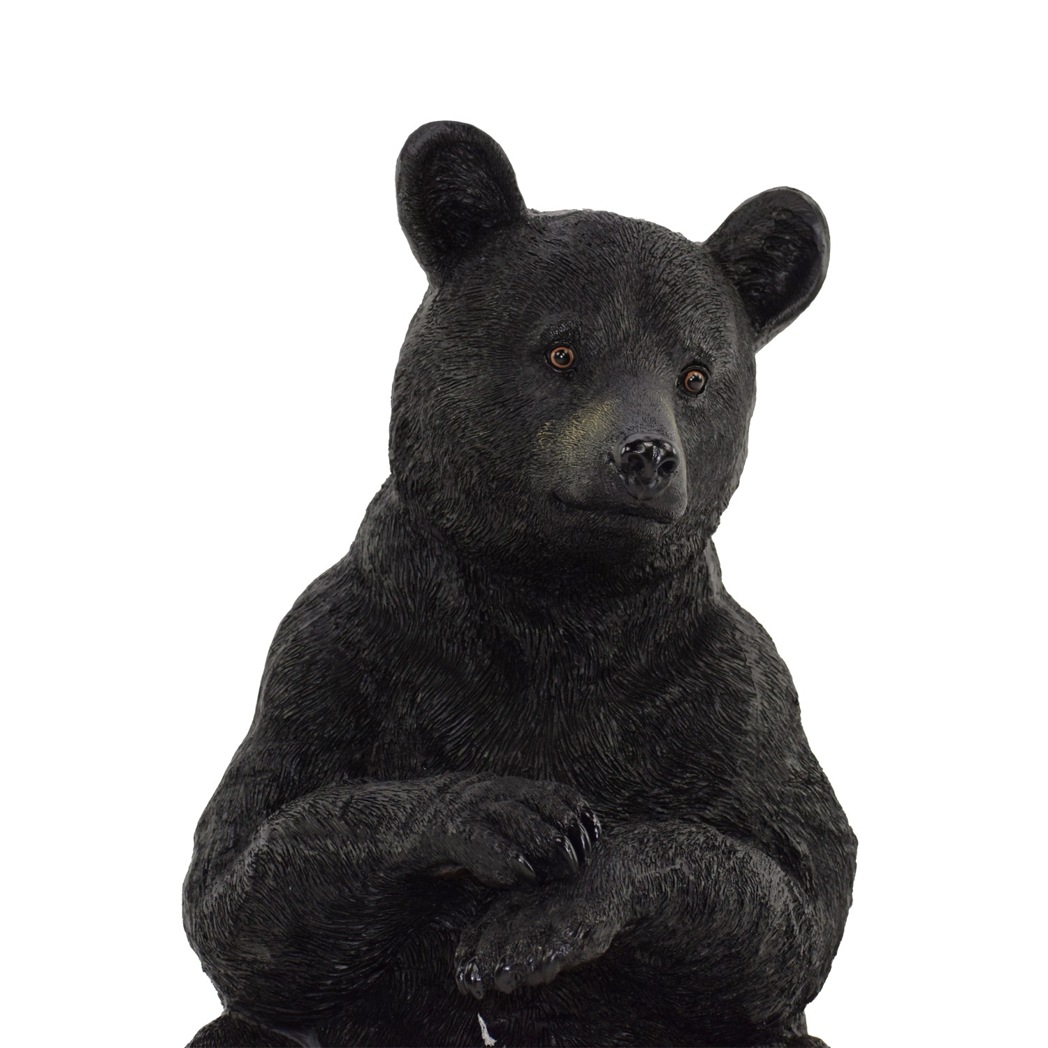 Hi-Line Gift Ltd Sitting Black Bear Garden Statue