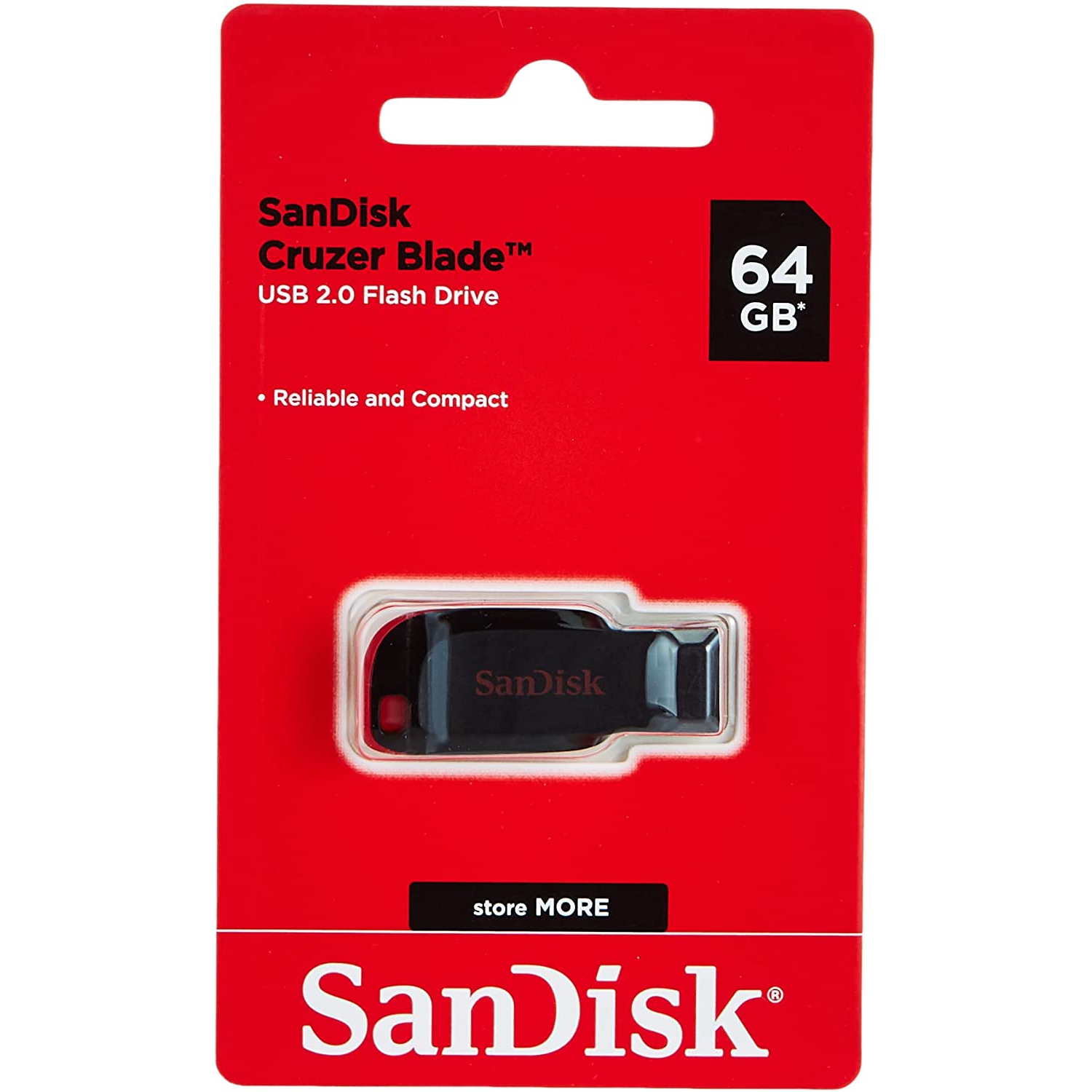 Sandisk Cruzer Blade USB Flash Drive-64GB - Brand New
