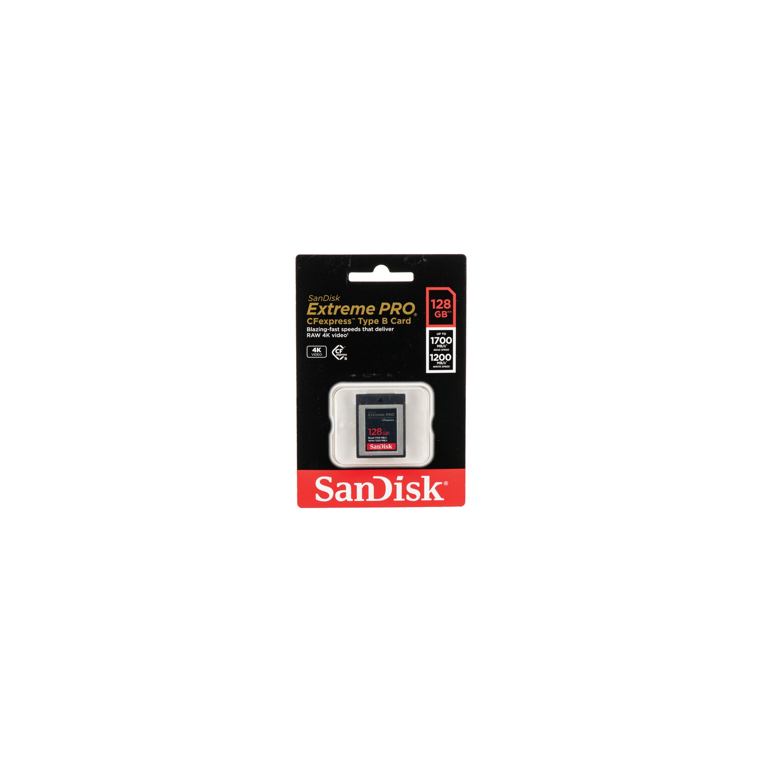 SanDisk Extreme PRO CFexpress Card Type B (128GB, SDCFE-128G-GN4NN) - Brand New