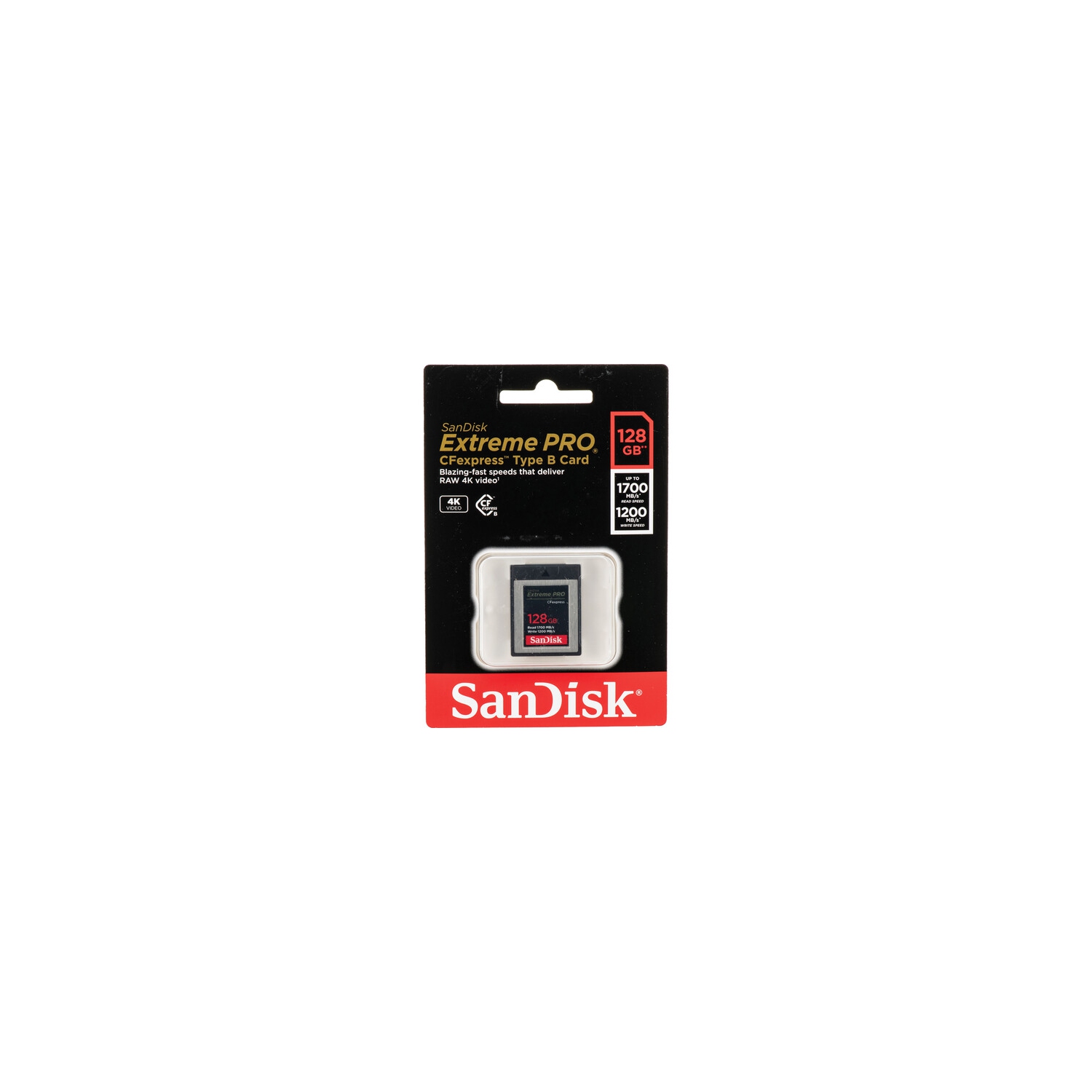 SanDisk Extreme PRO CFexpress Card Type B (128GB, SDCFE-128G