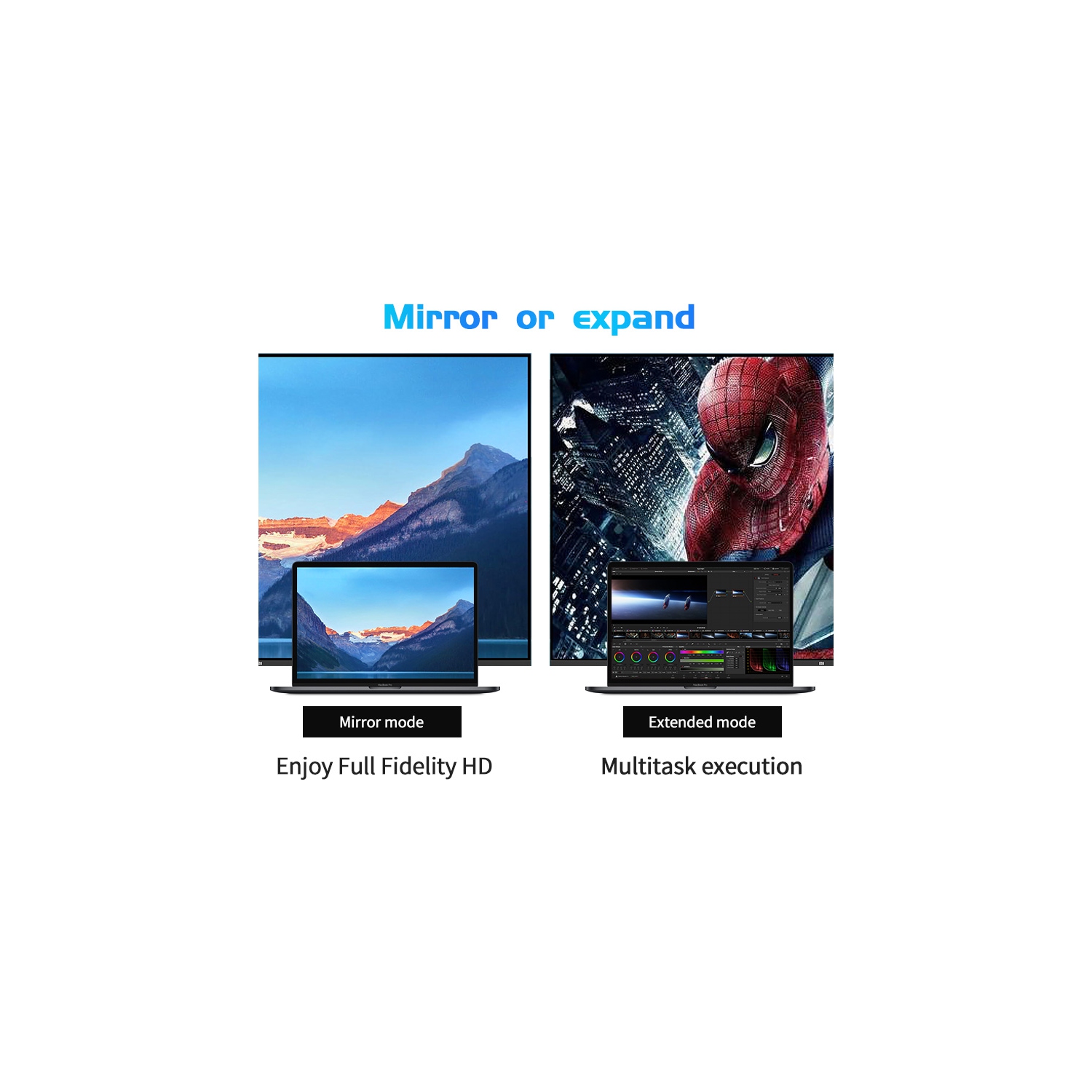 9-IN-1 USB C Hub, Thunderbolt USB Type-C Dongle with 4K HDMI, 3 x USB 3.0 Ports, Power Delivery, TF/SD Card Slot, RJ45 LAN Port, 3.5mm Audio, Wide