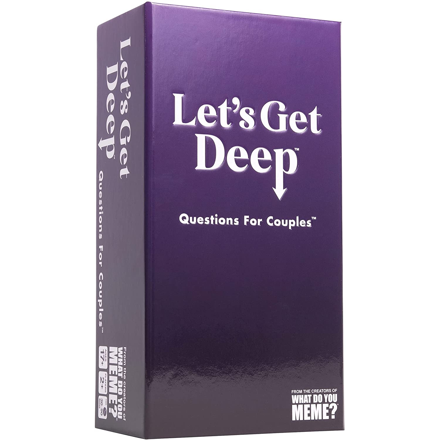 What Do You Meme LLC Let's Get Deep: Questions For Couples 2+ players, ages 17+, 30-90 minutes