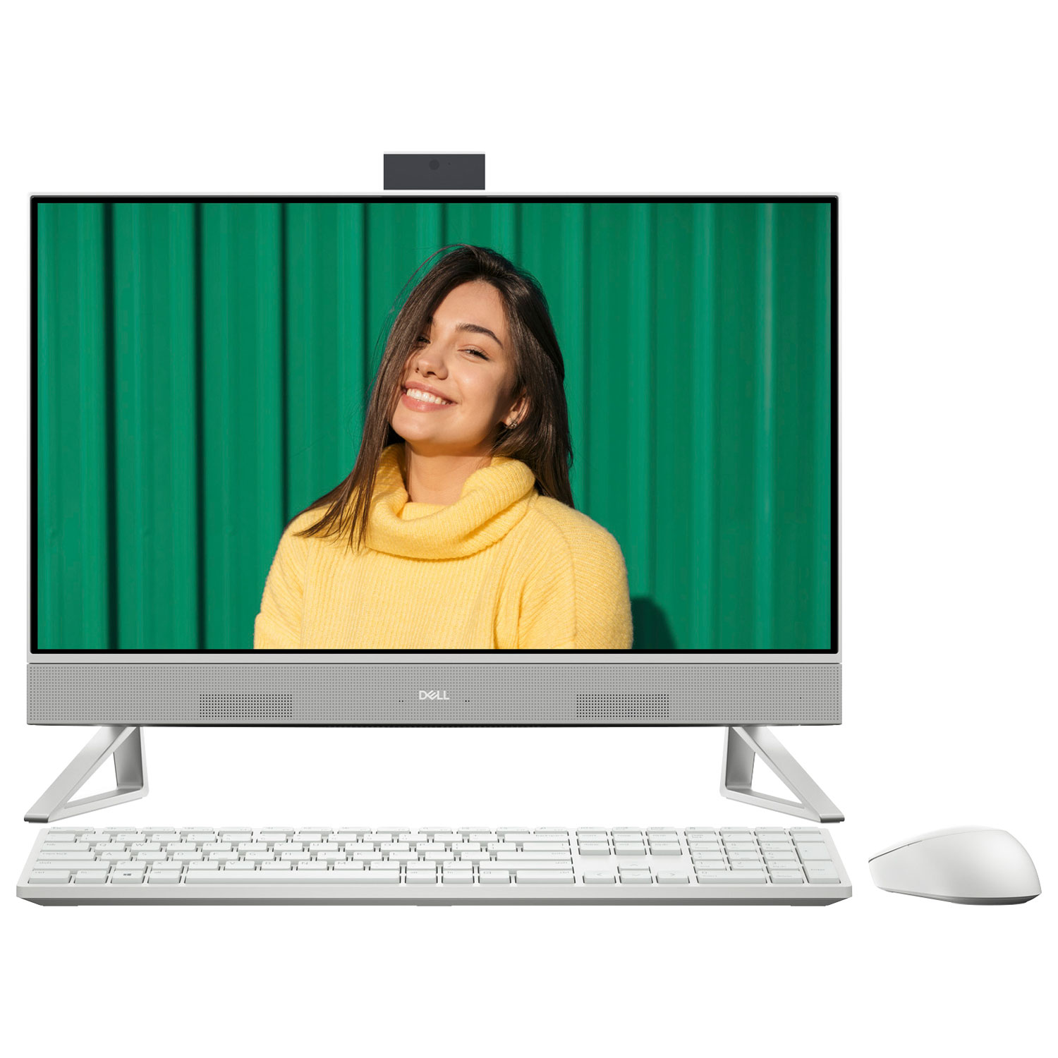 Dell Inspiron 24" All-in-One PC - White (AMD Ryzen 5 5625U/512GB SSD/12GB RAM/Windows 11) - English